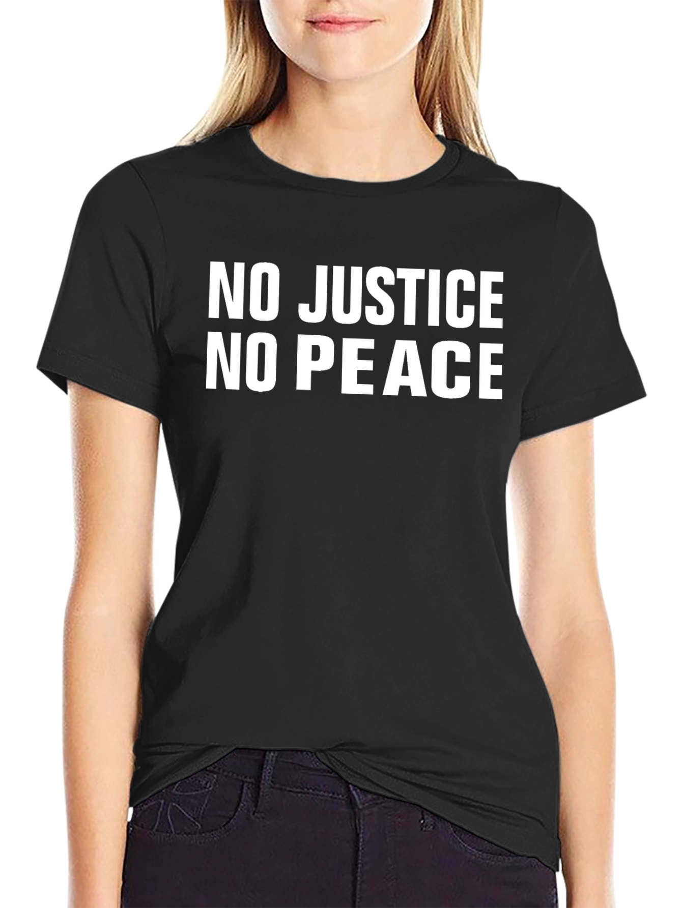 No Justice No Peace Black T-Shirt