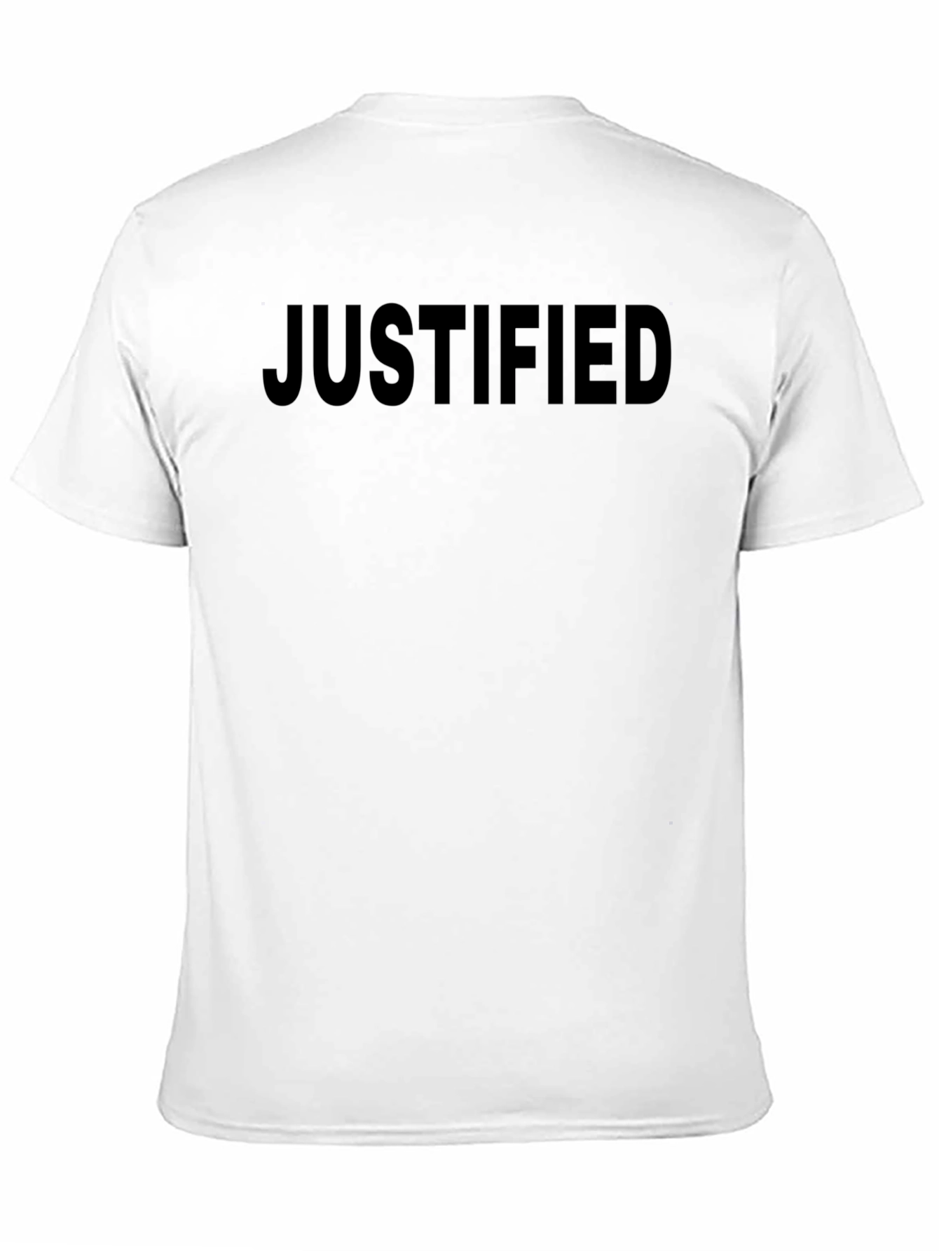 Justified Black Graphic Tee - Mens Casual Shirt