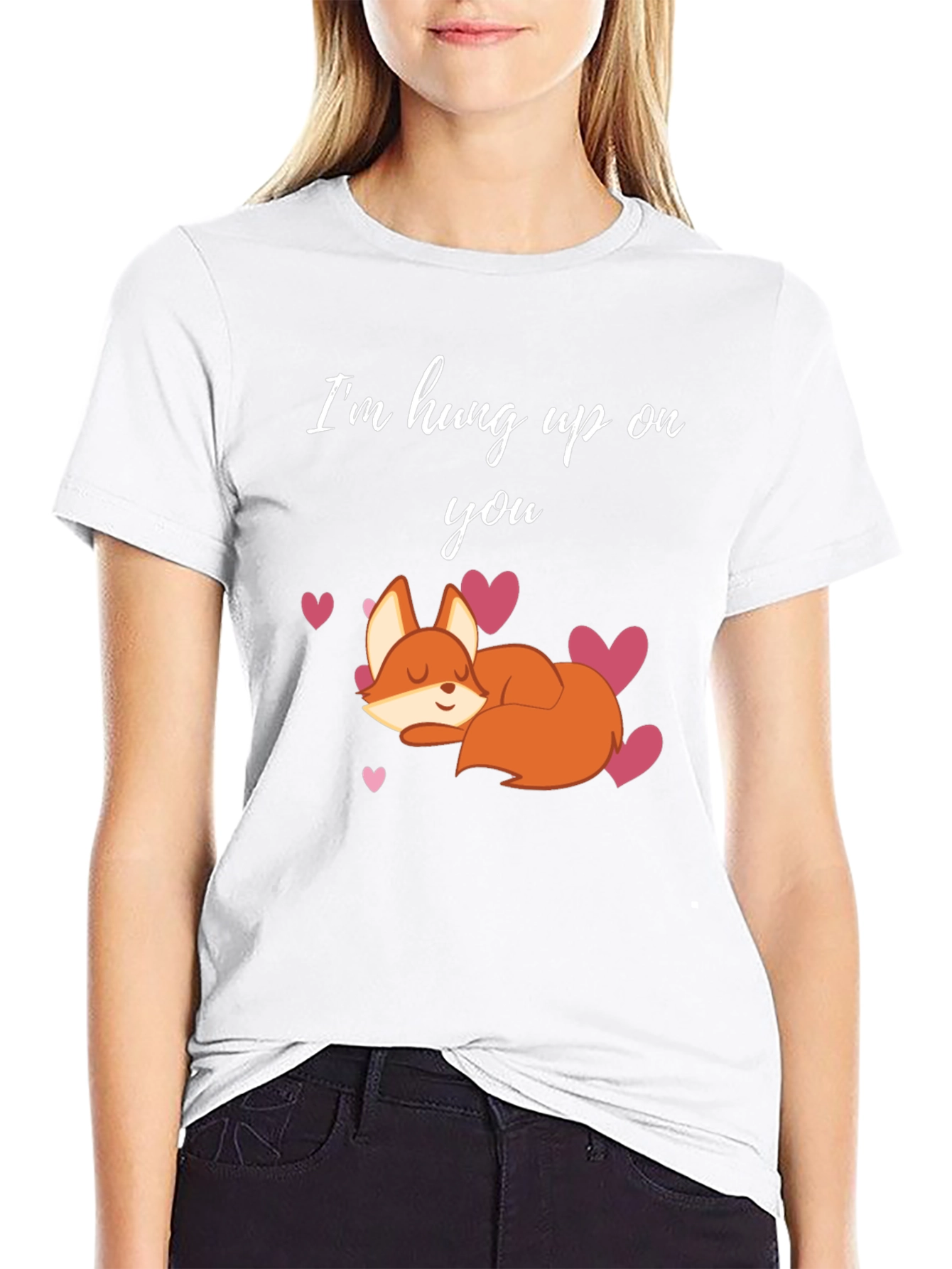 Im Hung Up On You Fox Valentines Day T-Shirt