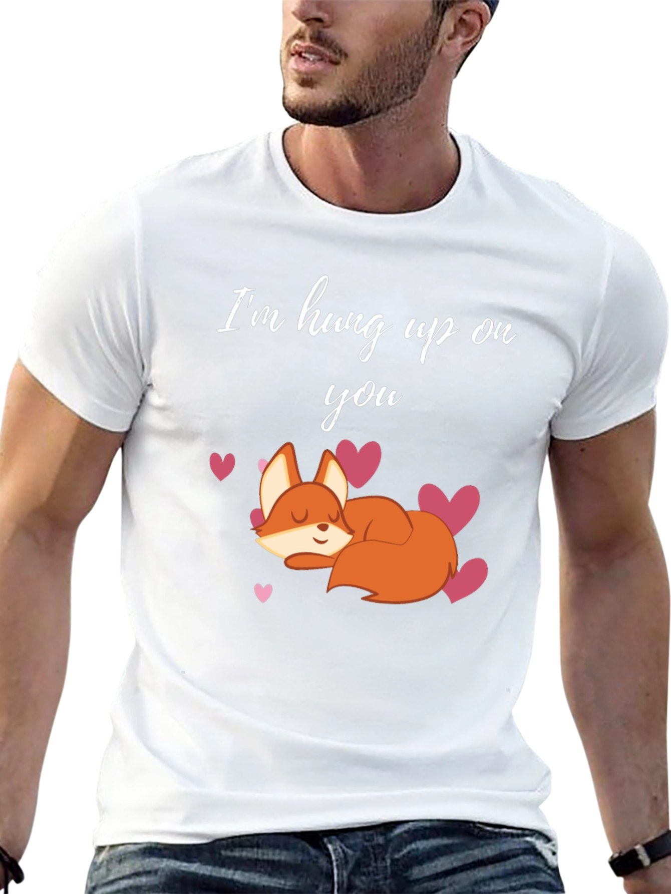 Im Hung Up On You Fox Valentines Day T-Shirt