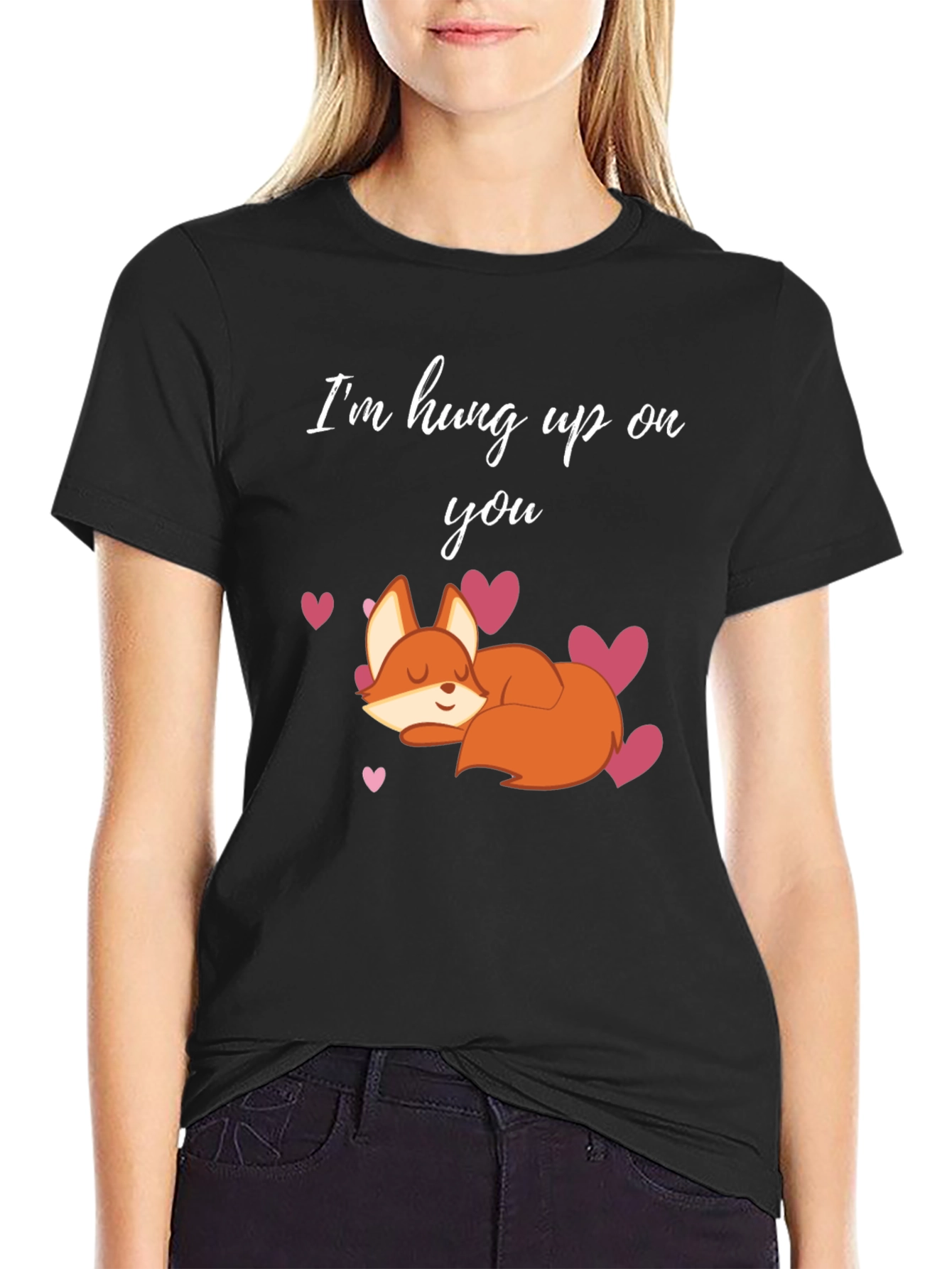 Im Hung Up On You Fox Valentines Day T-Shirt