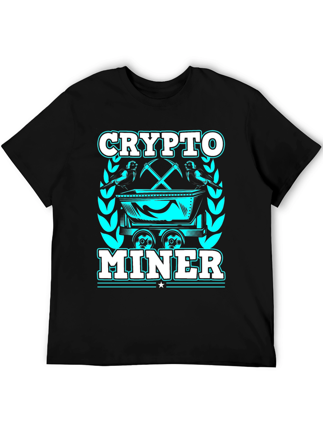 Crypto Miner Graphic T-Shirt - Black