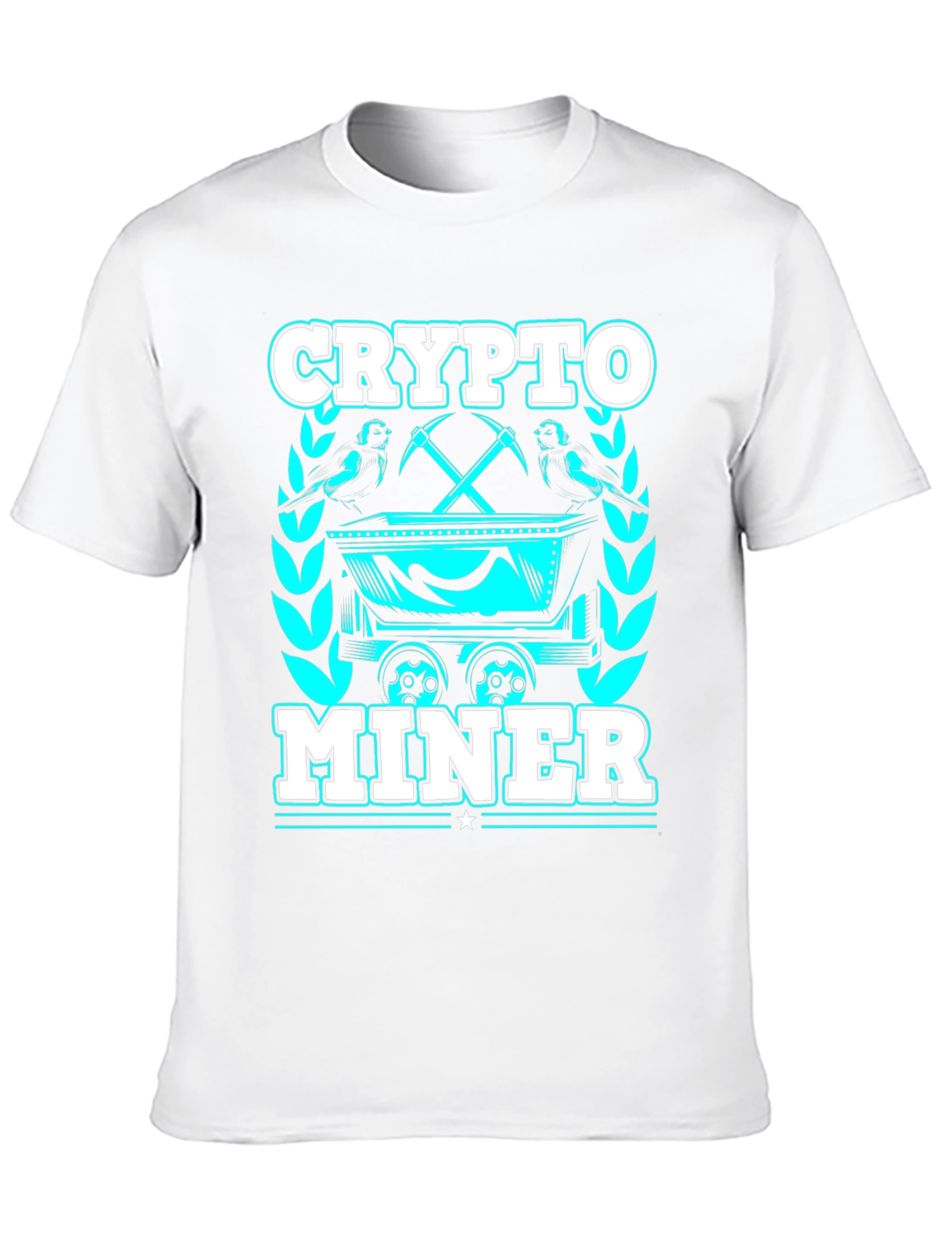 Crypto Miner Graphic T-Shirt - Black