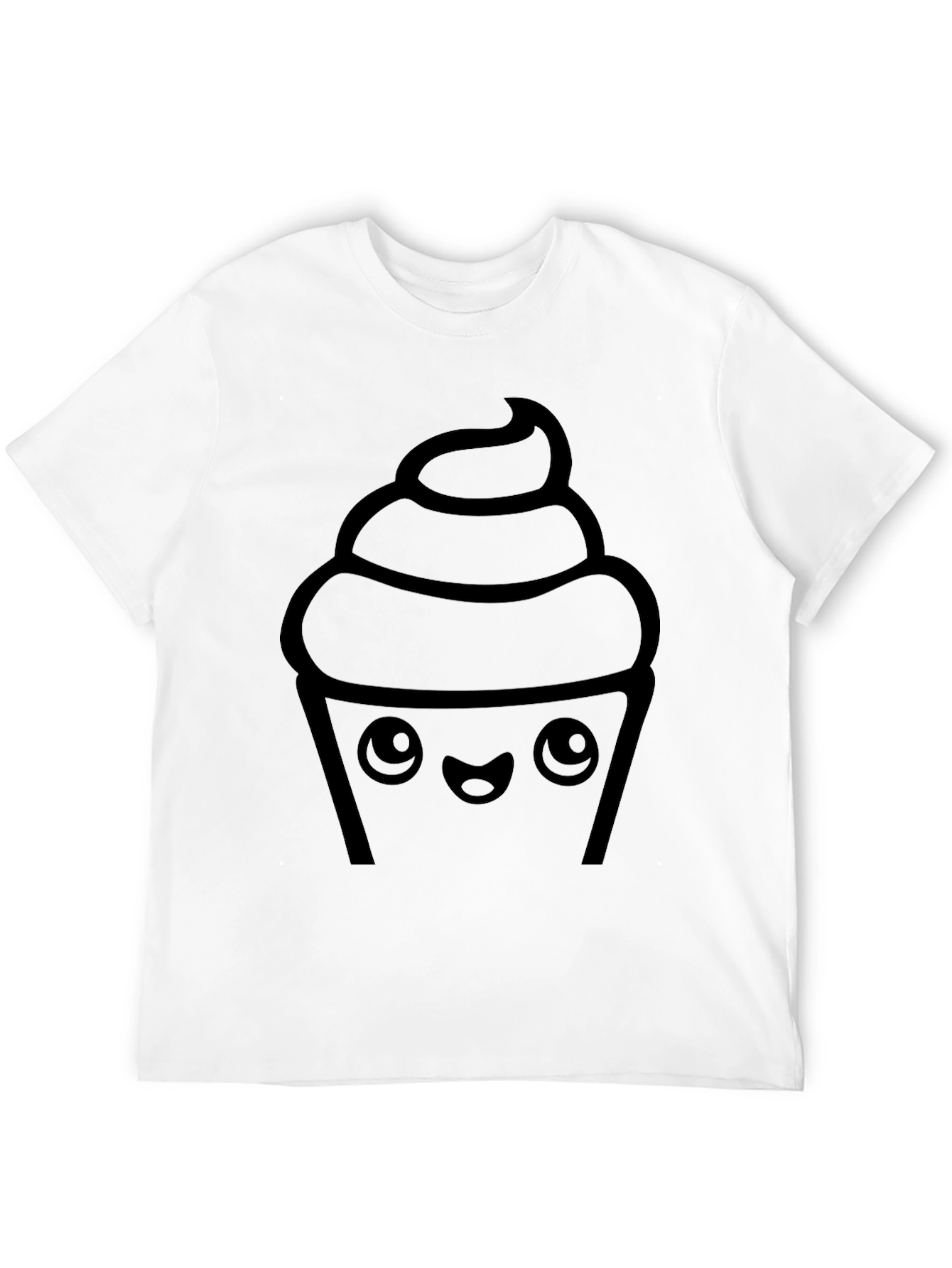 Cute Cupcake Graphic Print Tee