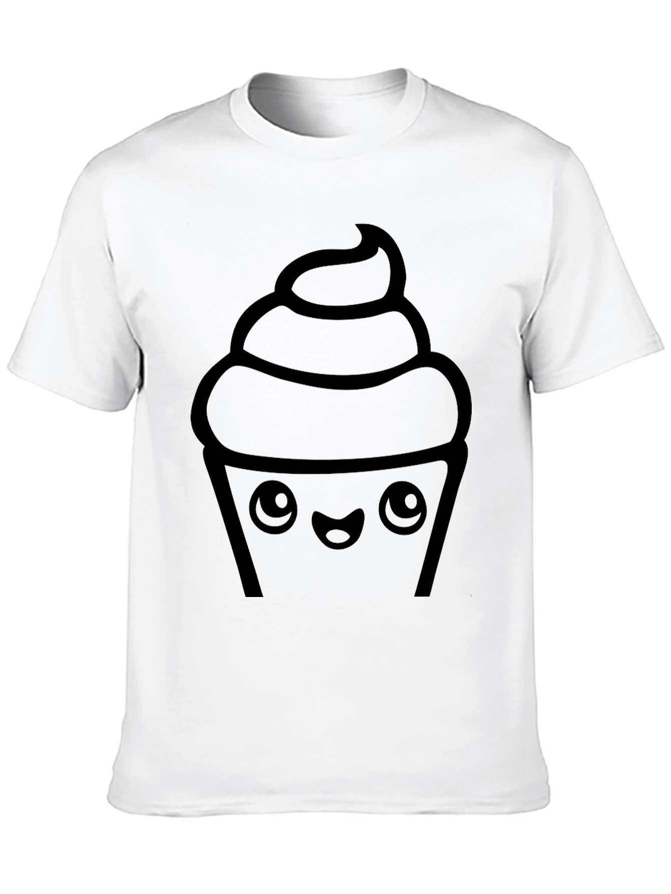 Cute Cupcake Graphic Print Tee