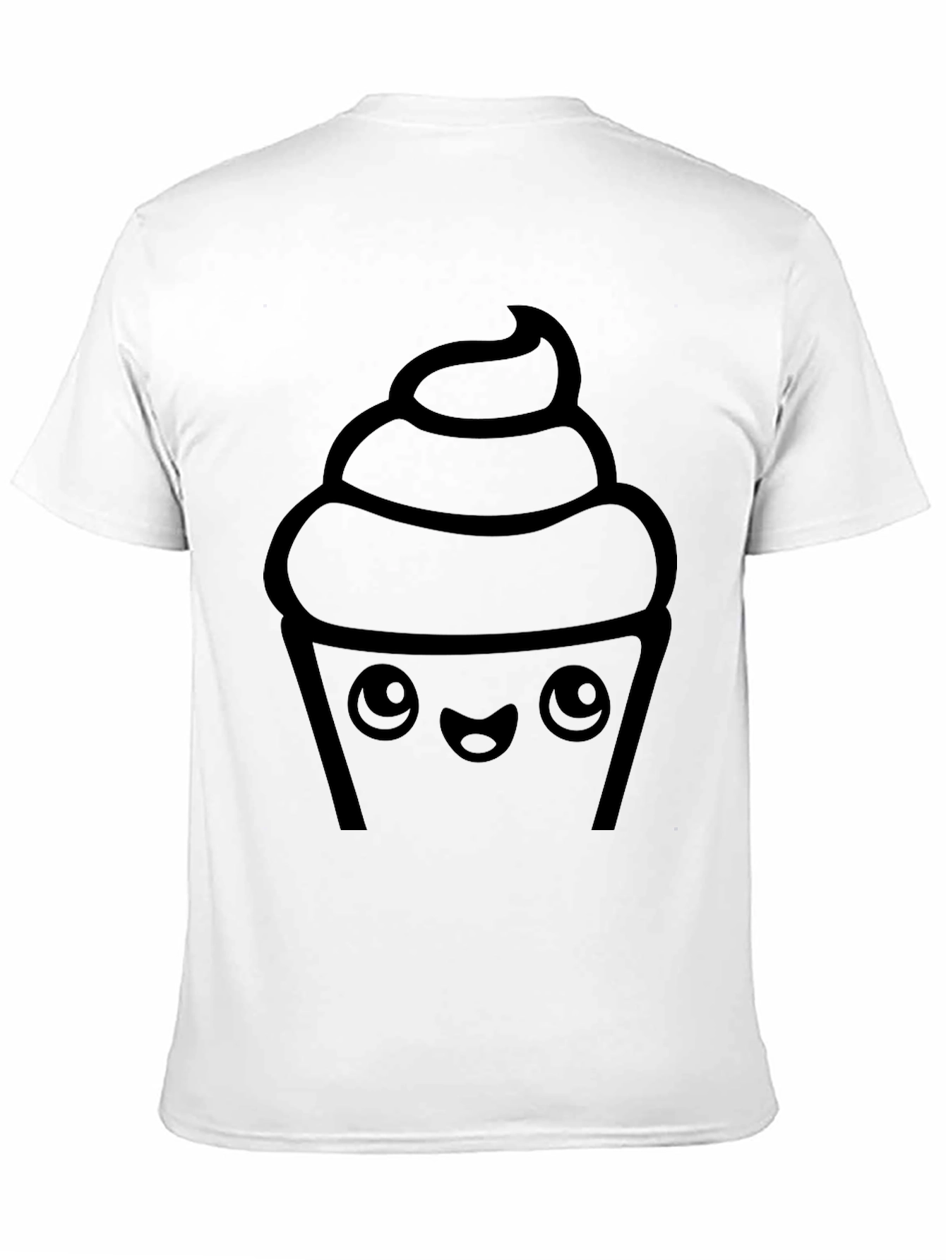 Cute Cupcake Graphic Print Tee