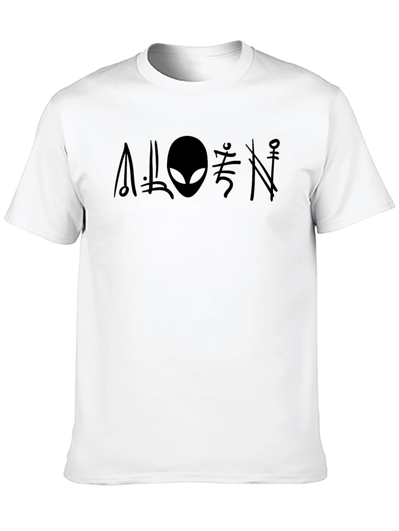 Alien Graphic Print Crew Neck T-Shirt