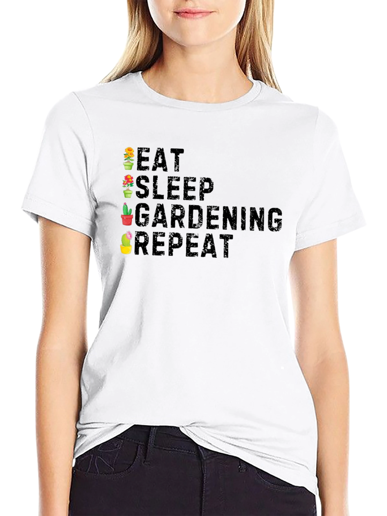 Eat Sleep Gardening Repeat T-Shirt