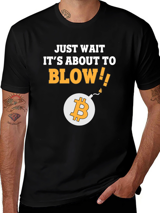 Bitcoin Blow Up Graphic T-Shirt Crypto Tee
