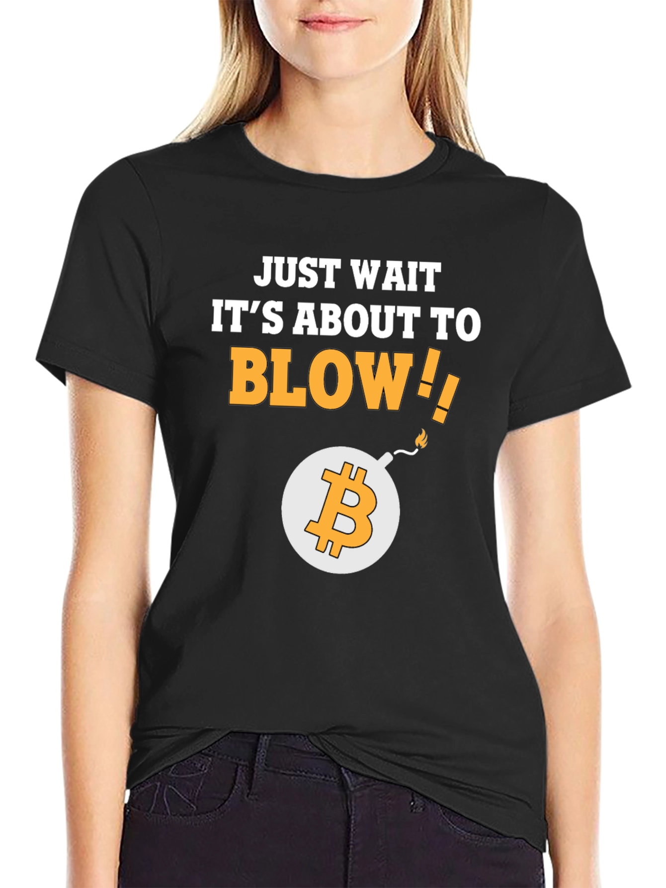 Bitcoin Blow Up Graphic T-Shirt Crypto Tee