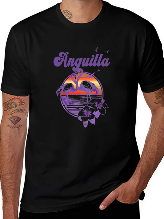 Anguilla Flamingo Sunset T-Shirt