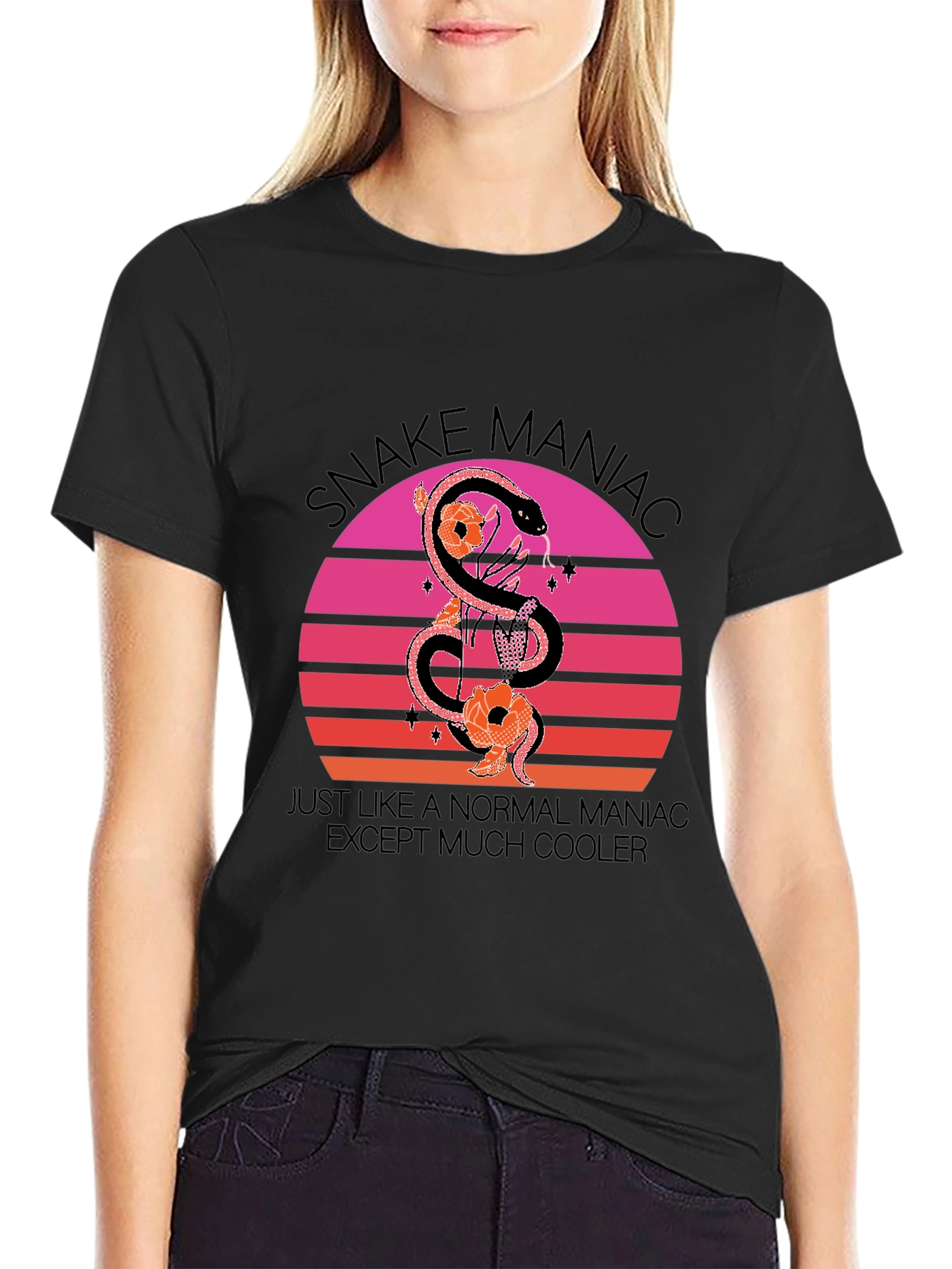 Snake Maniac Graphic Tee - Cool & Unique Design