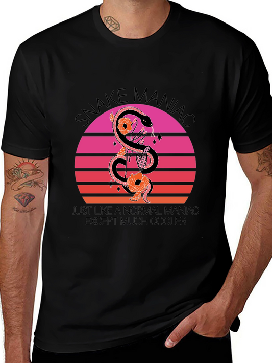 Snake Maniac Graphic Tee - Cool & Unique Design