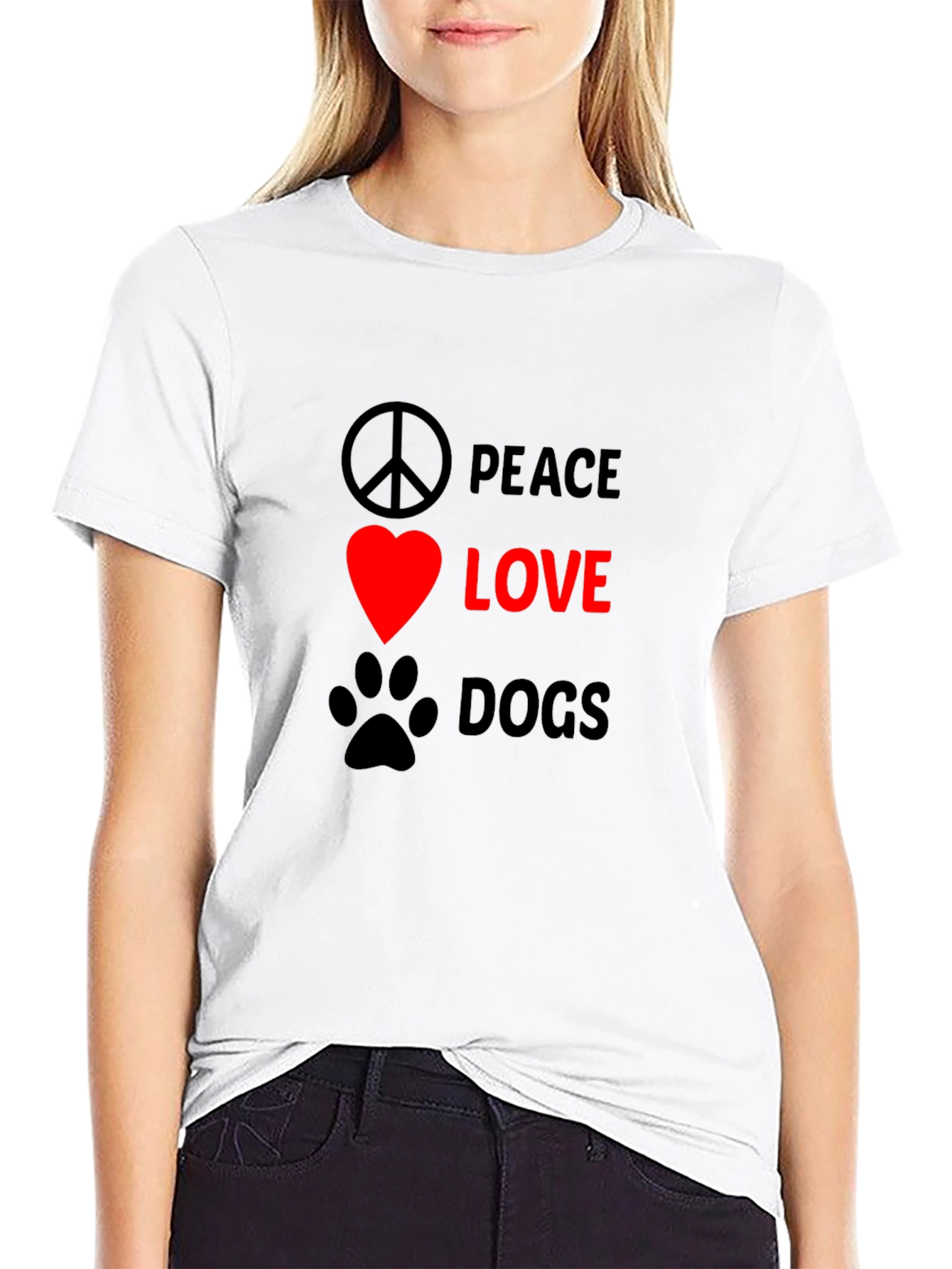 Peace Love Dogs T-Shirt - Unisex Graphic Tee