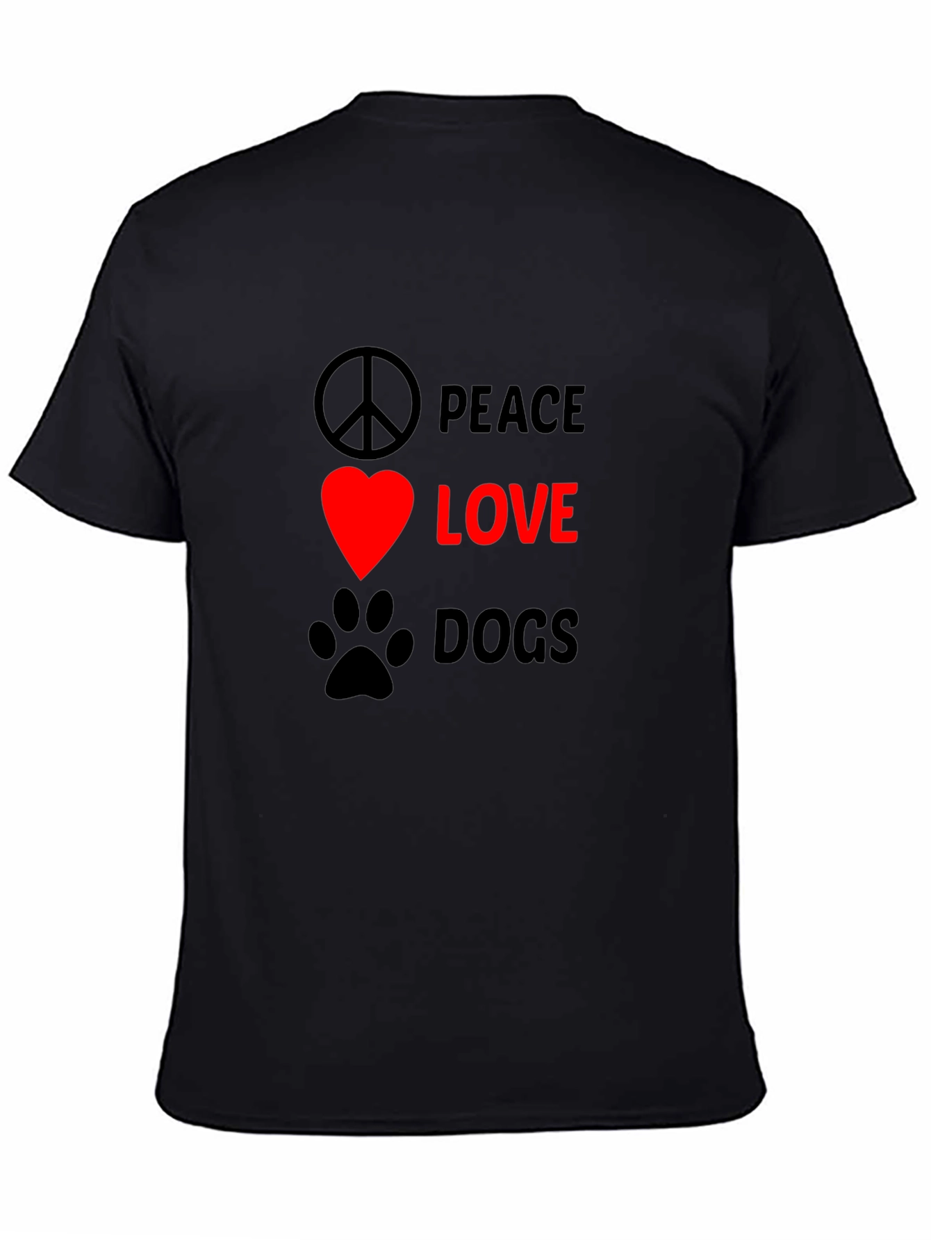 Peace Love Dogs T-Shirt - Unisex Graphic Tee
