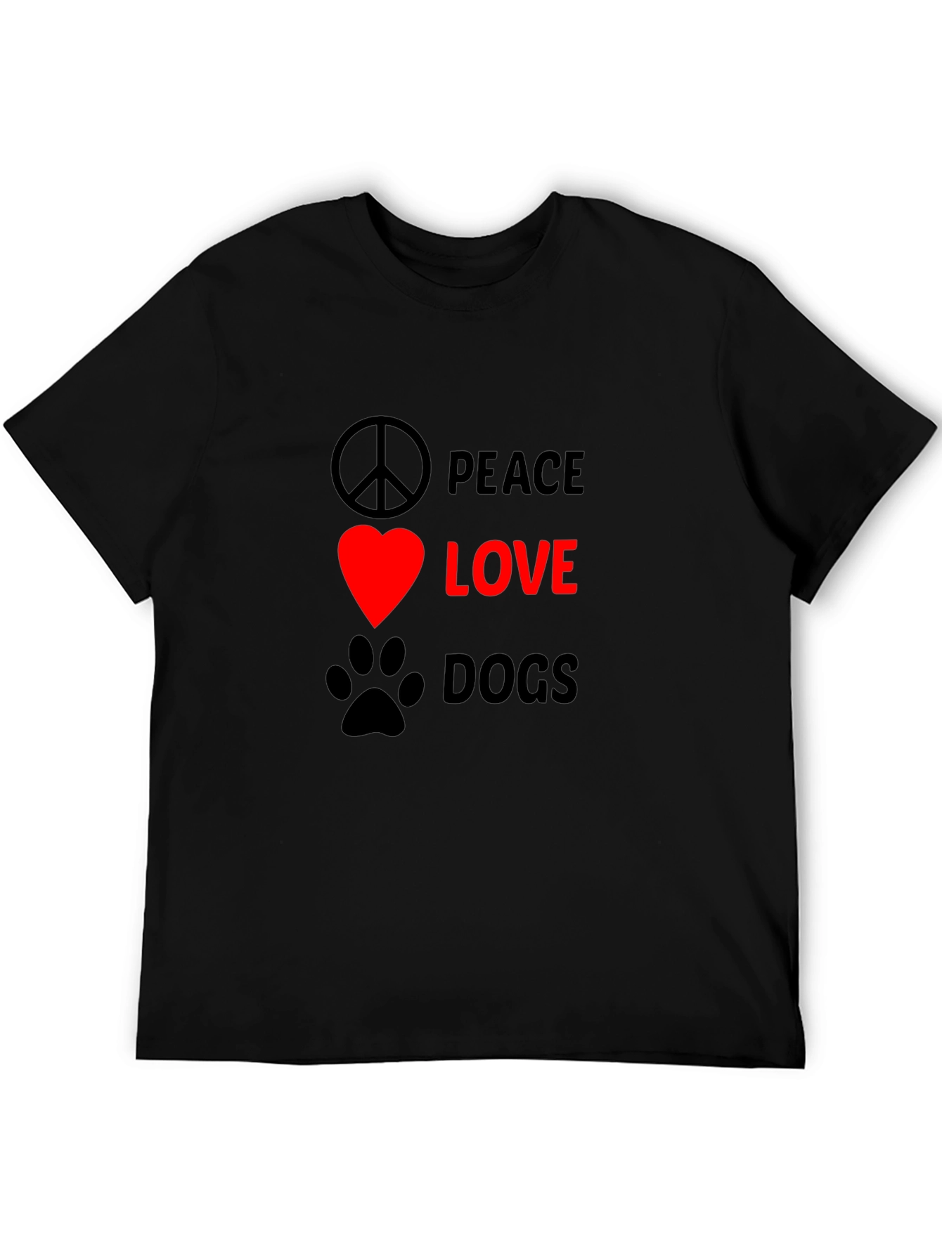 Peace Love Dogs T-Shirt - Unisex Graphic Tee