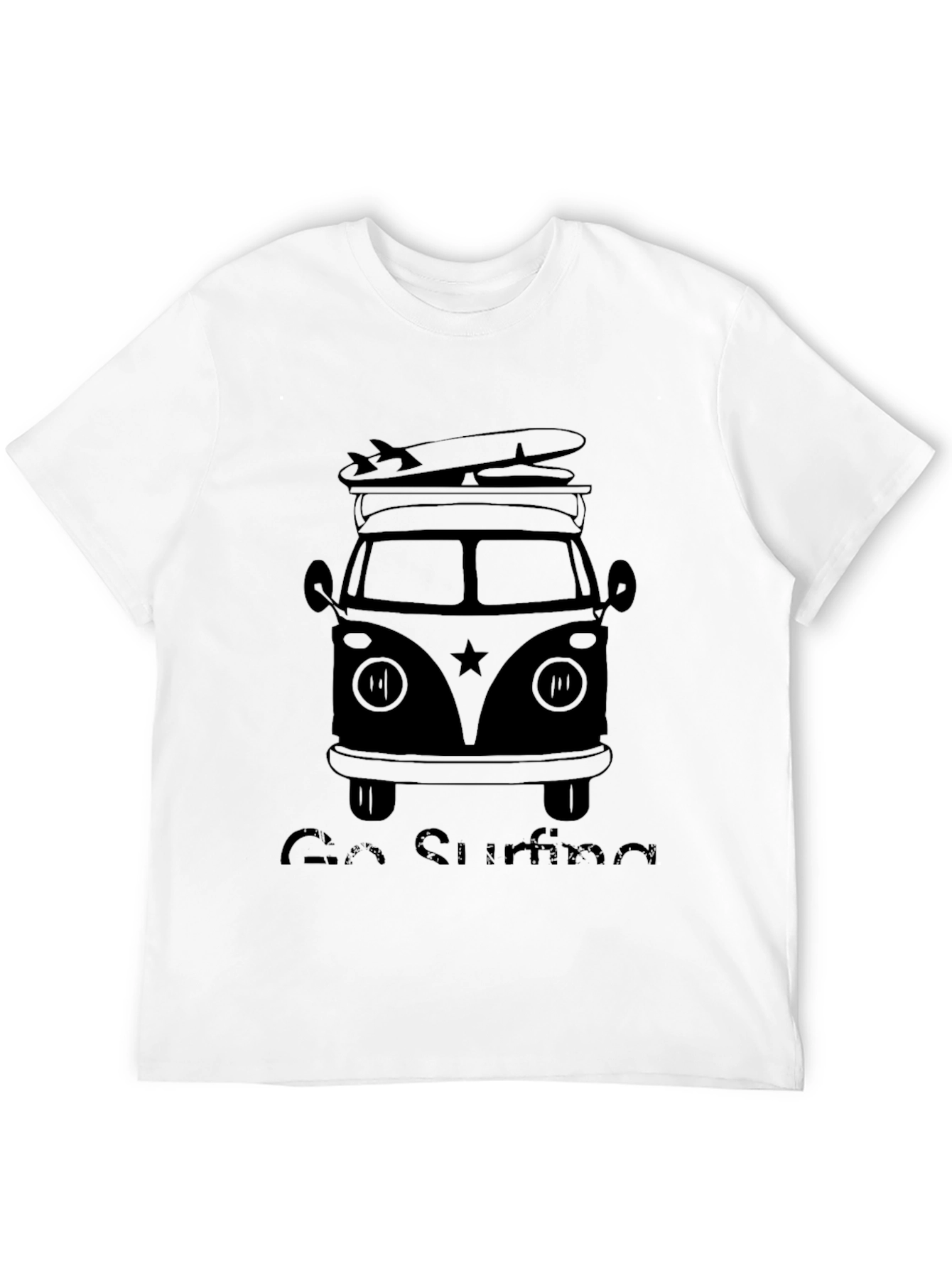 Go Surfing T-Shirt - Retro Surf Van Design