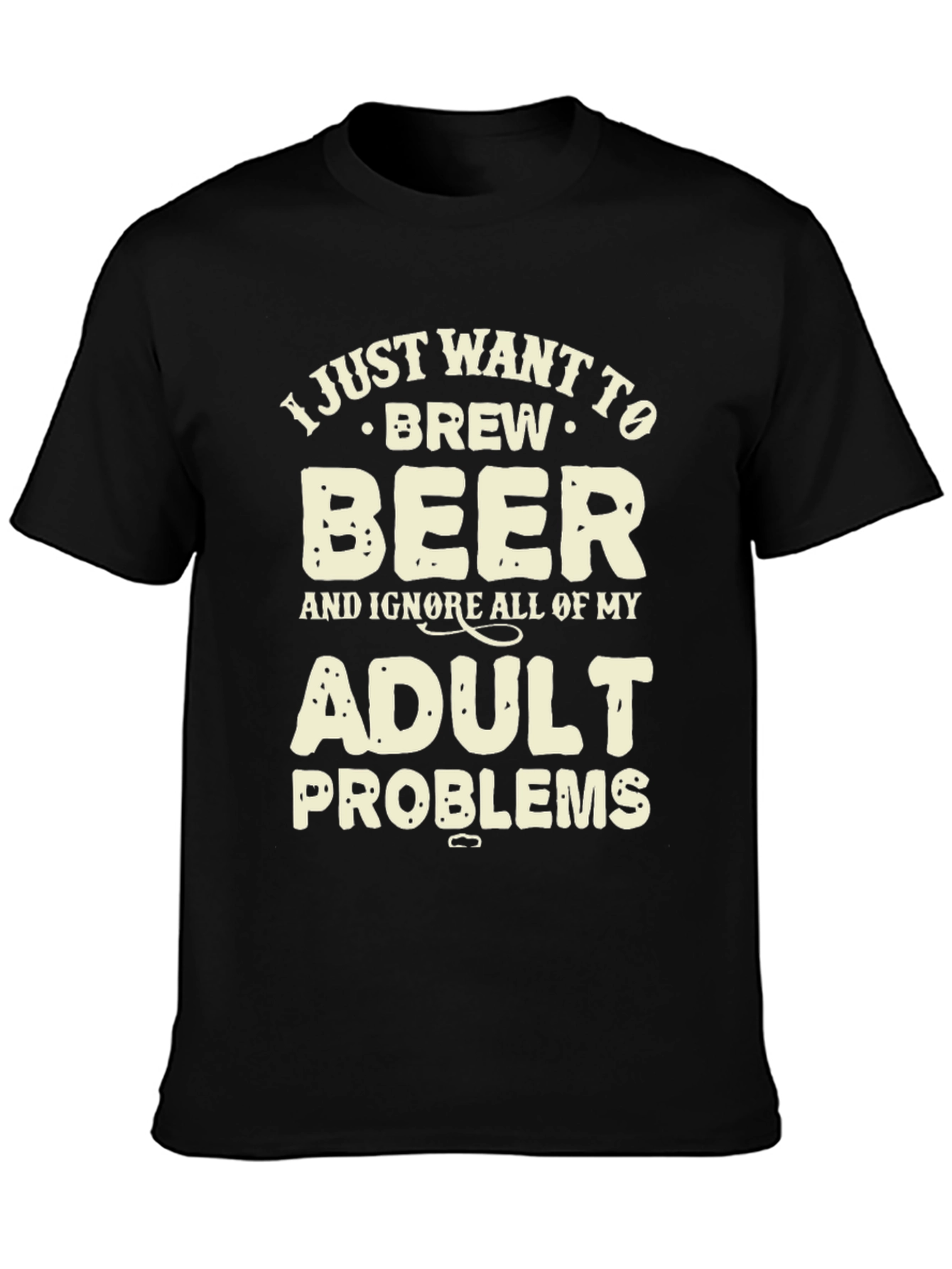 Brew Beer Adult Problems Graphic T-Shirt