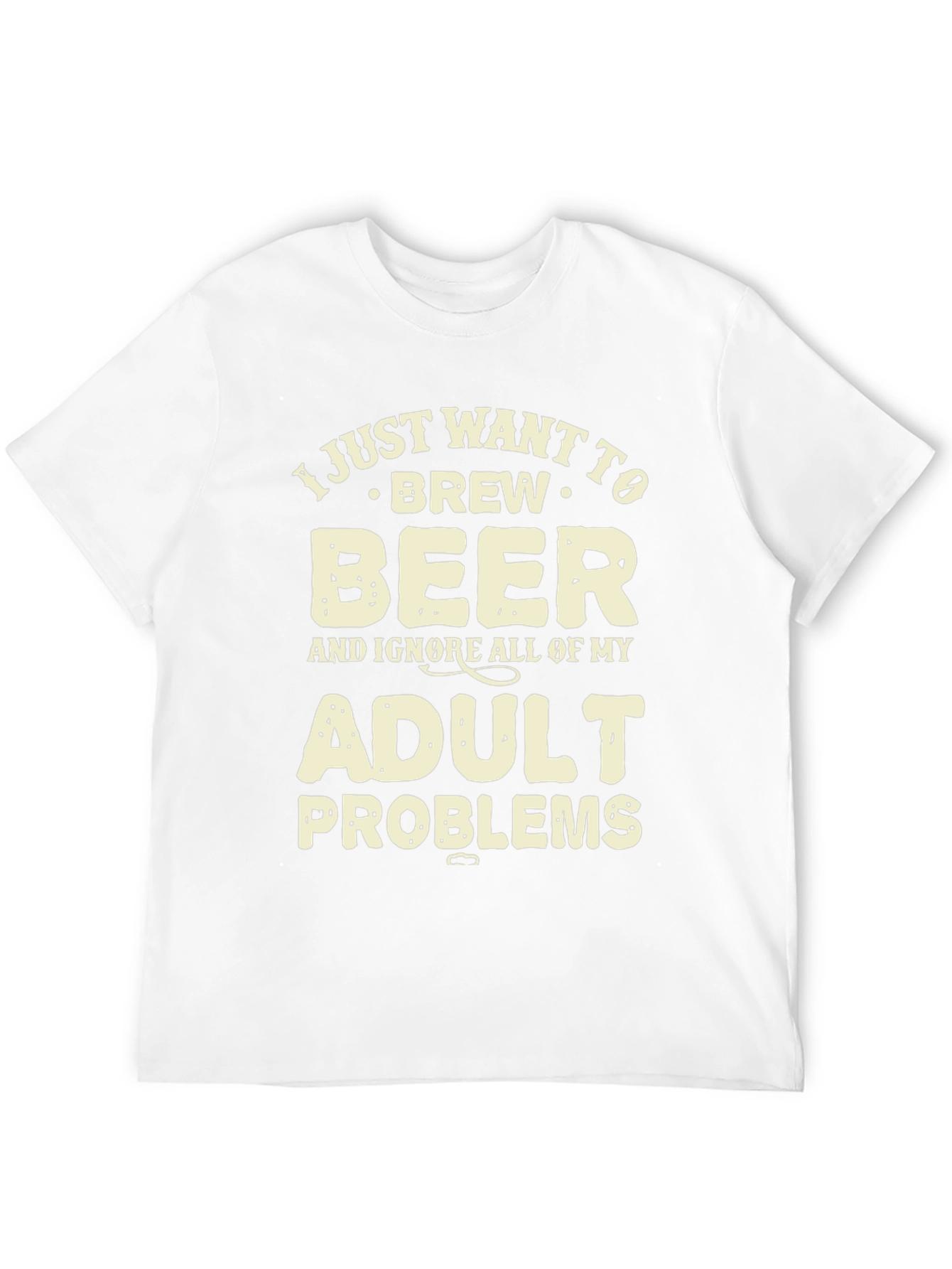 Brew Beer Adult Problems Graphic T-Shirt