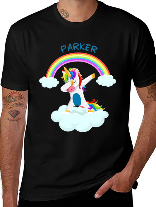 Unicorn Dab Rainbow T-Shirt - Personalized