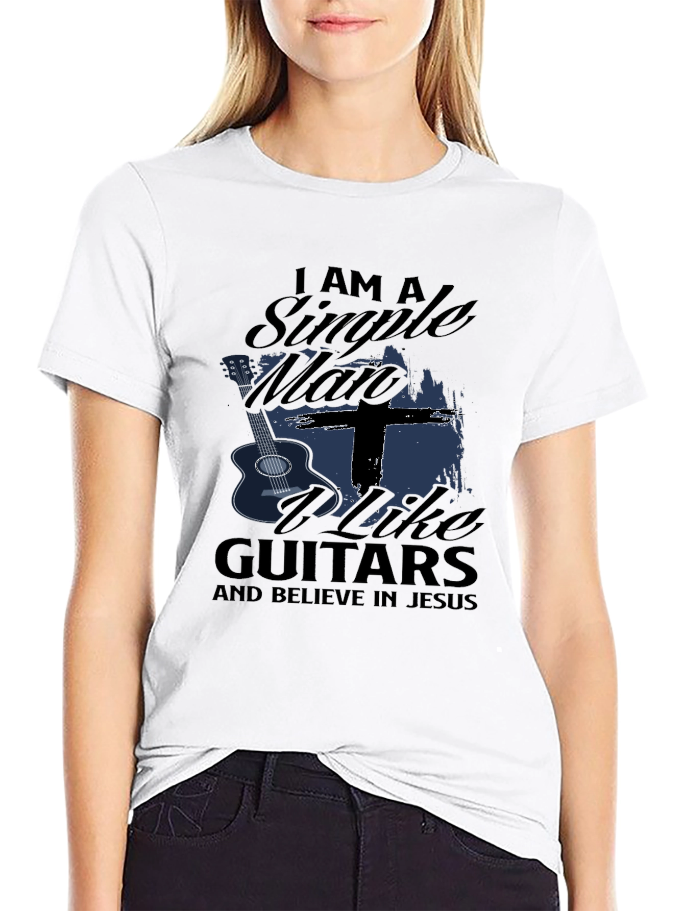 Single Man Guitars & Jesus Black Tee