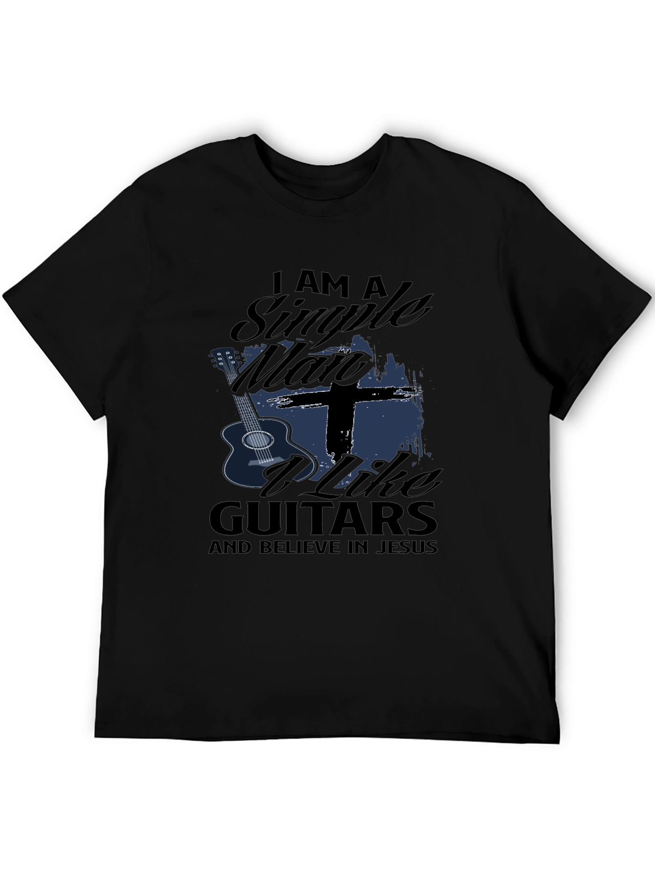 Single Man Guitars & Jesus Black Tee