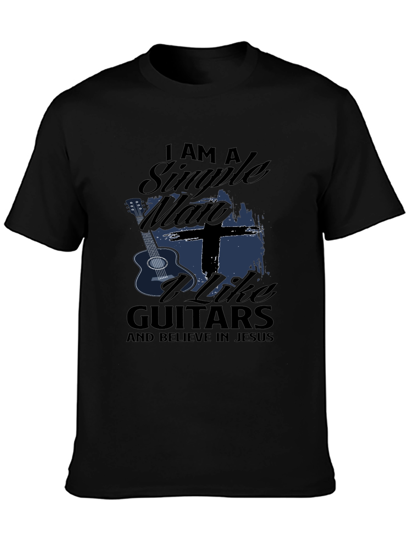 Single Man Guitars & Jesus Black Tee