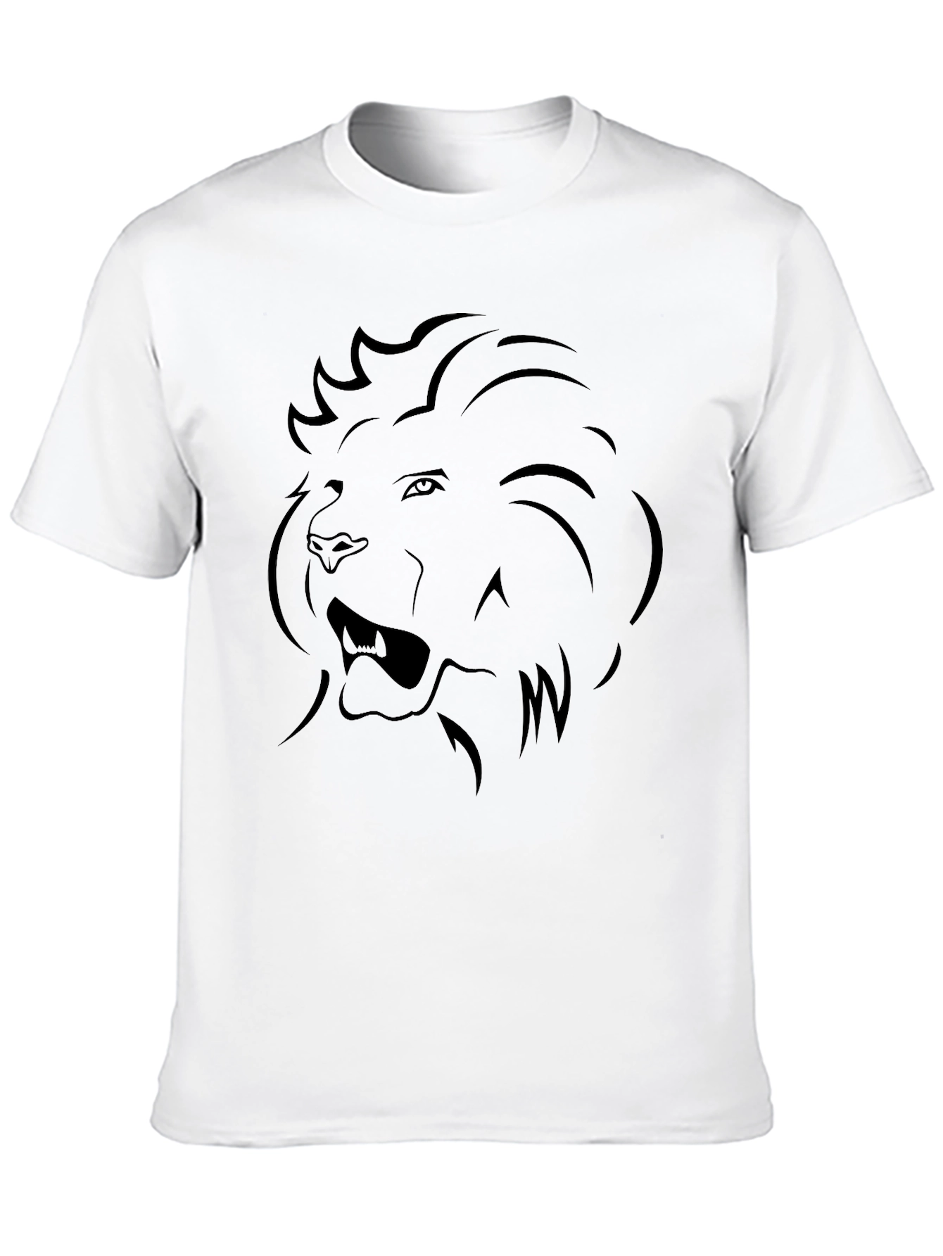Lion Graphic Tee - Mens Black T-Shirt