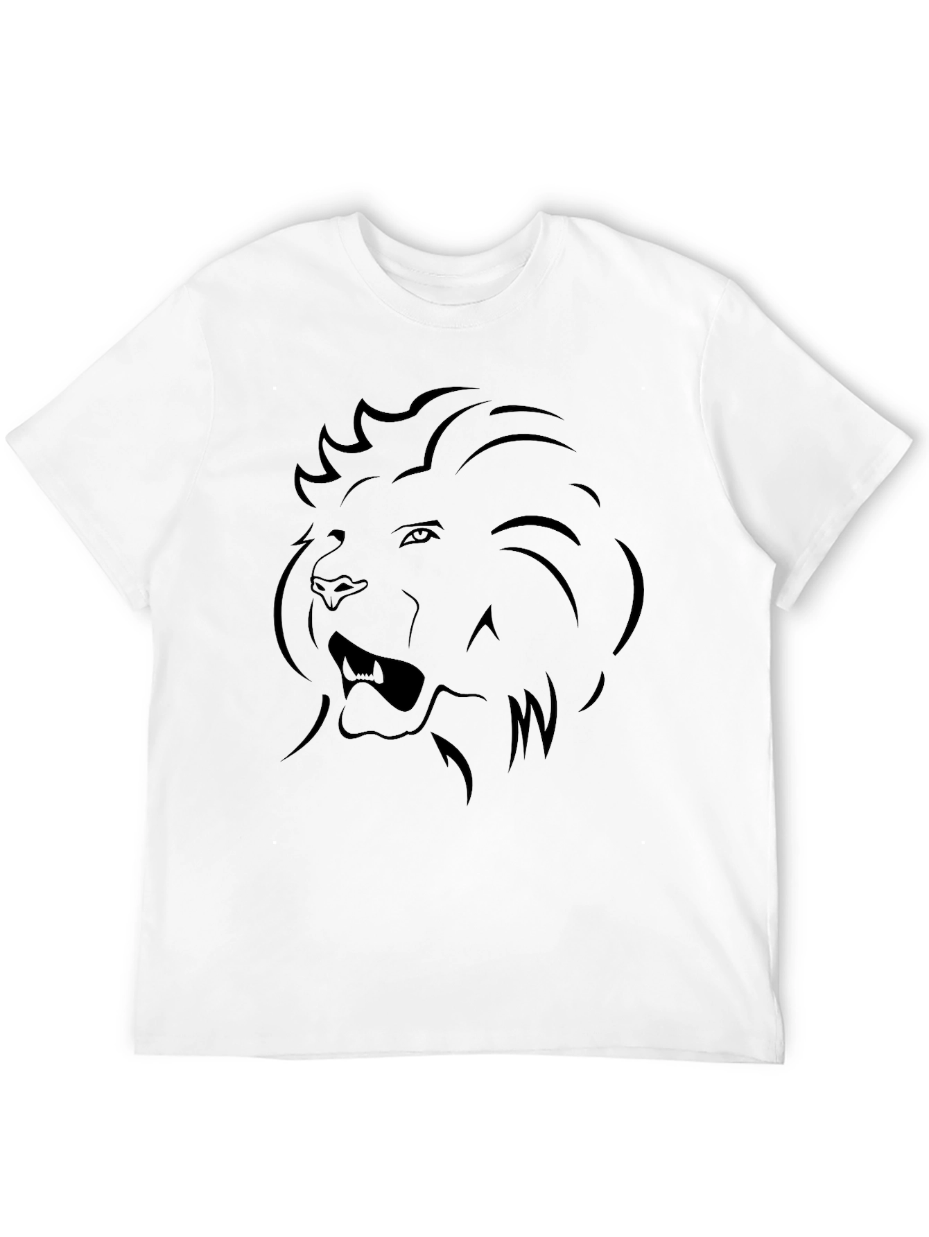Lion Graphic Tee - Mens Black T-Shirt