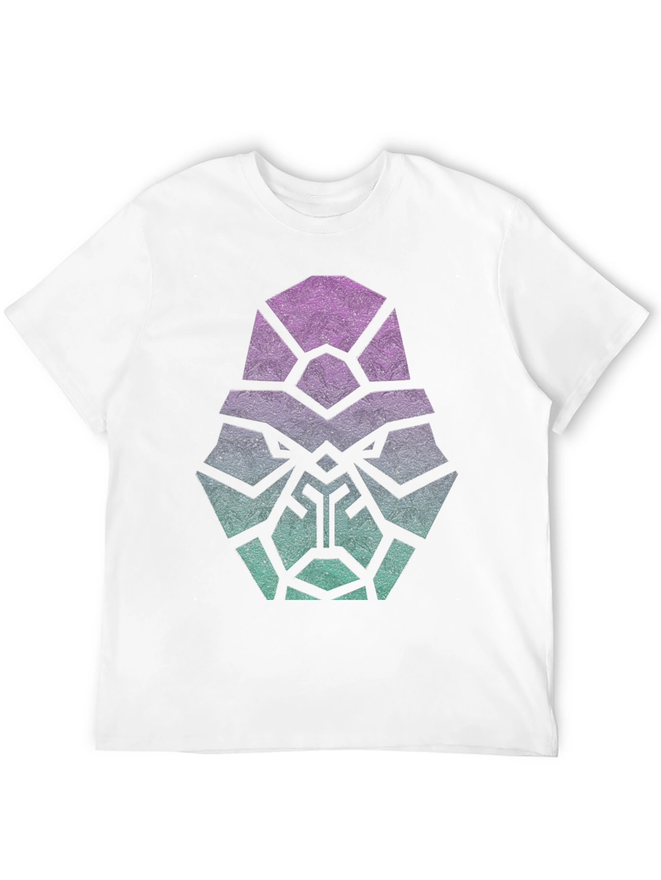 Geometric Gorilla Head Graphic Print T-Shirt