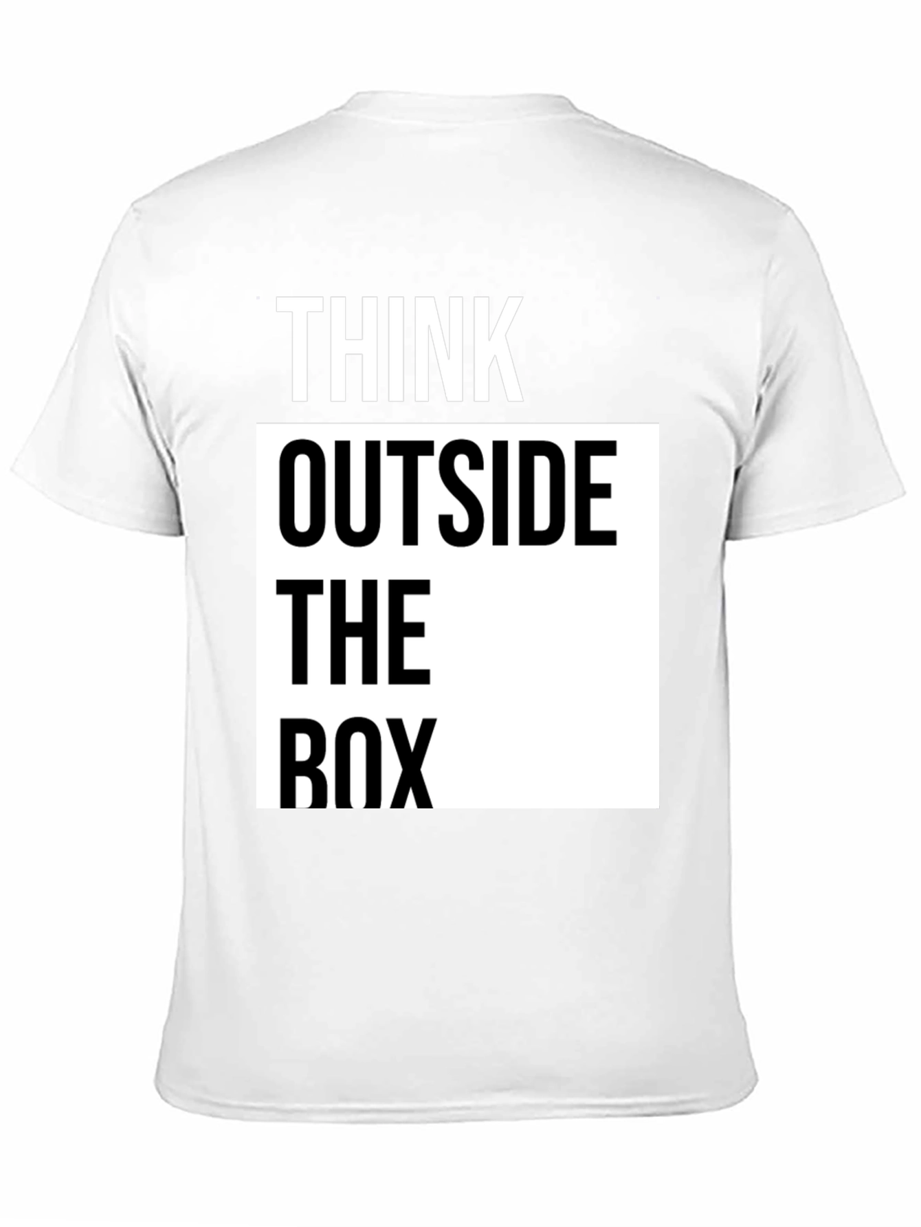 Think Outside the Box Graphic T-Shirt - Black