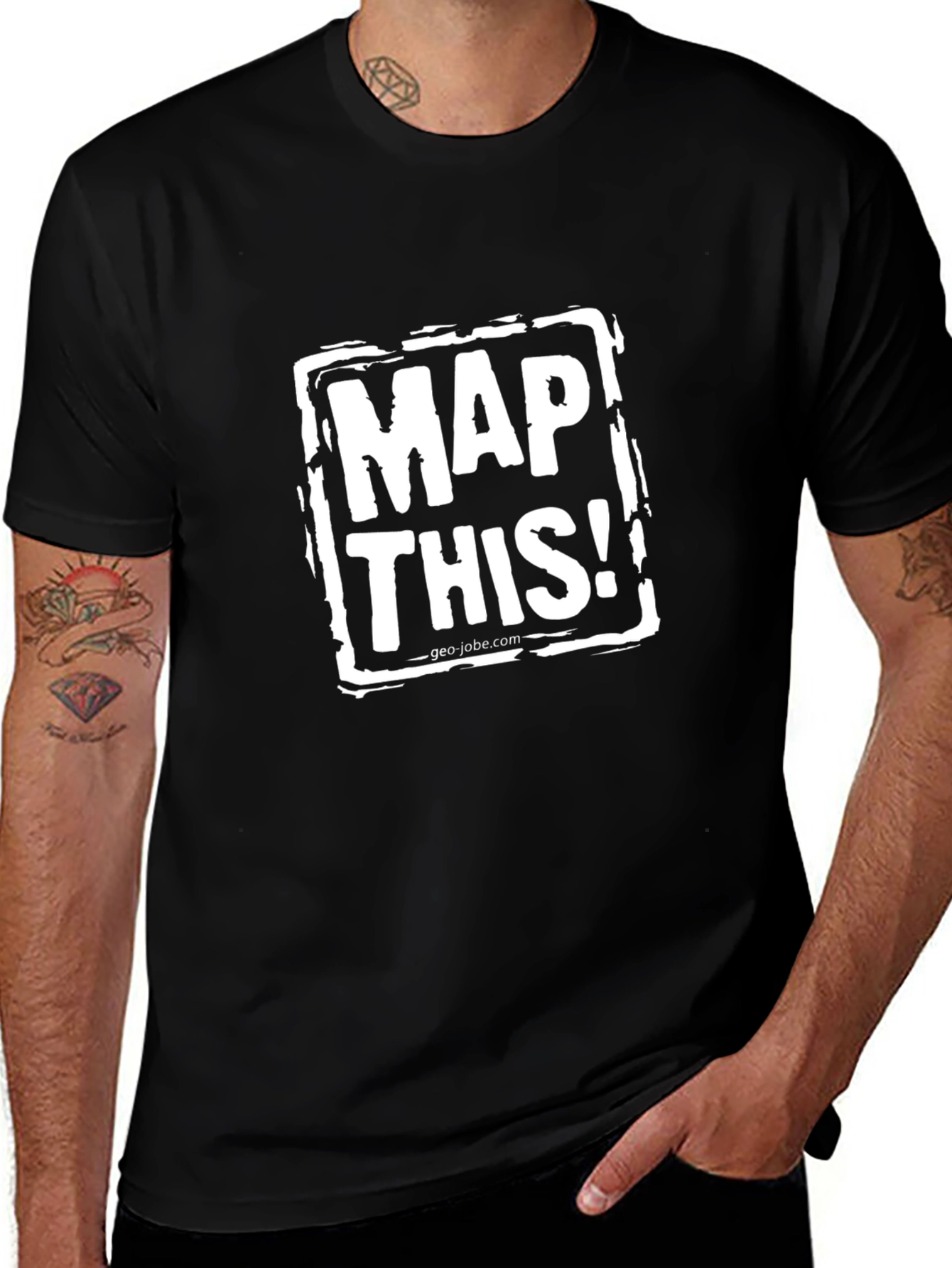 Map This! Black Graphic T-Shirt