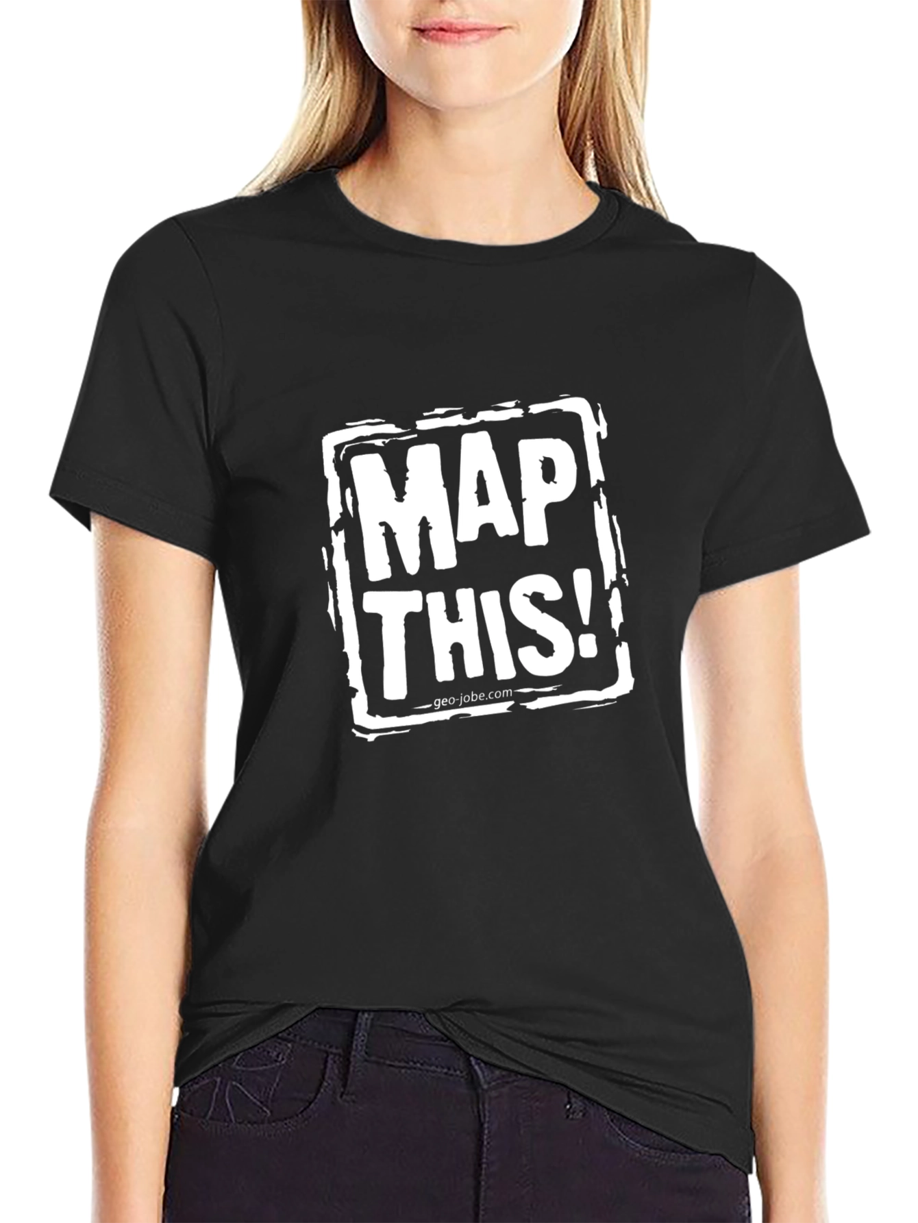 Map This! Black Graphic T-Shirt