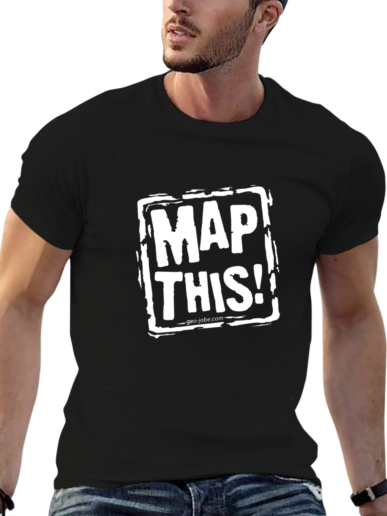 Map This! Black Graphic T-Shirt