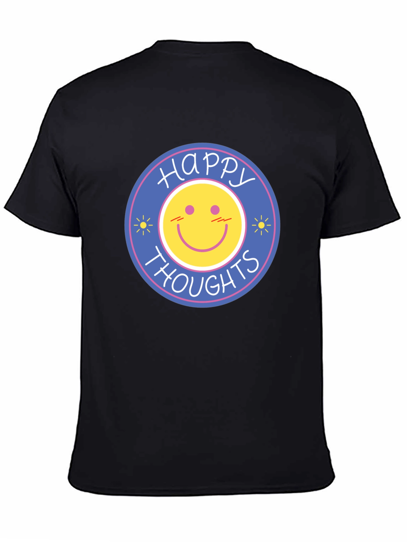 Happy Thoughts Graphic T-Shirt - Black