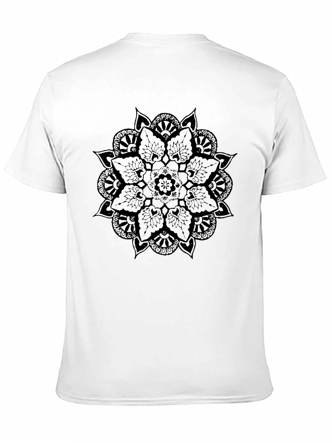 Mandala Print Black T-Shirt - Stylish Casual Wear