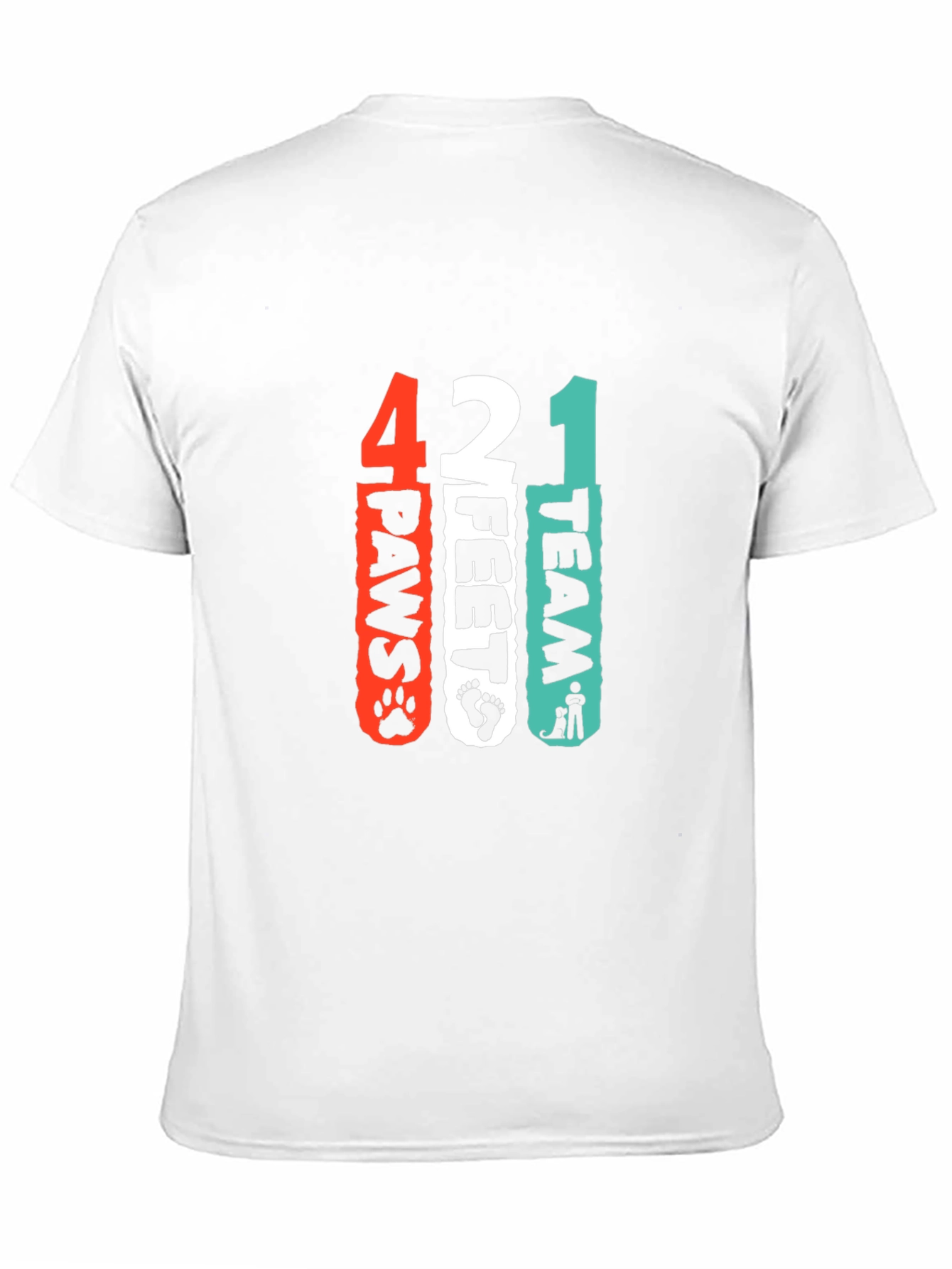 4 Paws 2 Feet 1 Team Black Graphic Tee