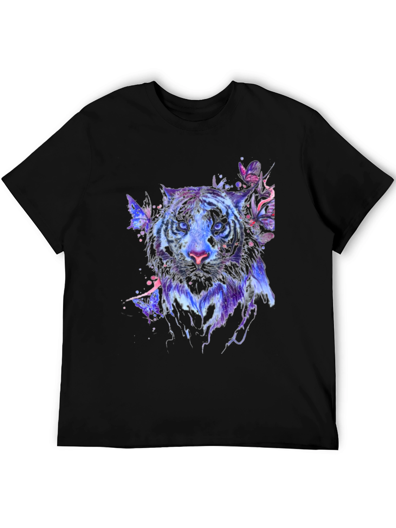 Tiger Butterfly Graphic Print T-Shirt