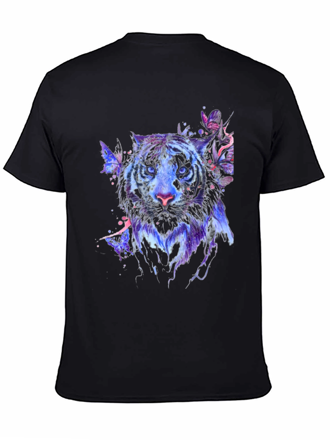 Tiger Butterfly Graphic Print T-Shirt