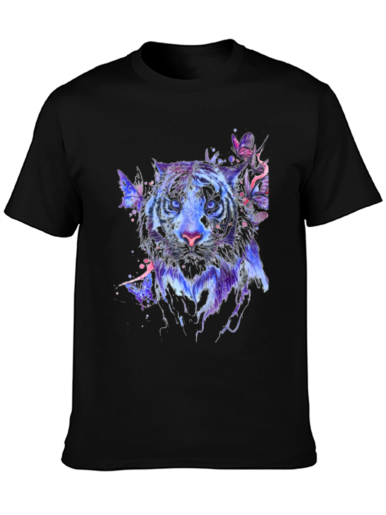 Tiger Butterfly Graphic Print T-Shirt