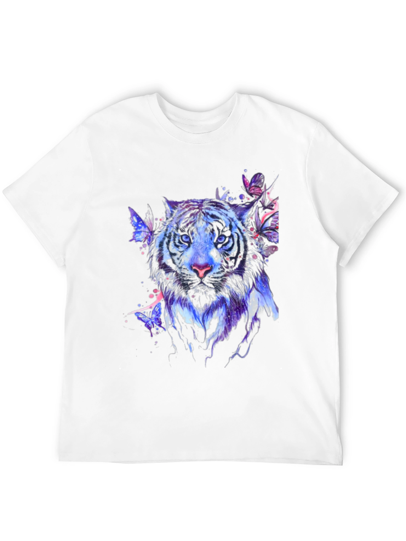 Tiger Butterfly Graphic Print T-Shirt