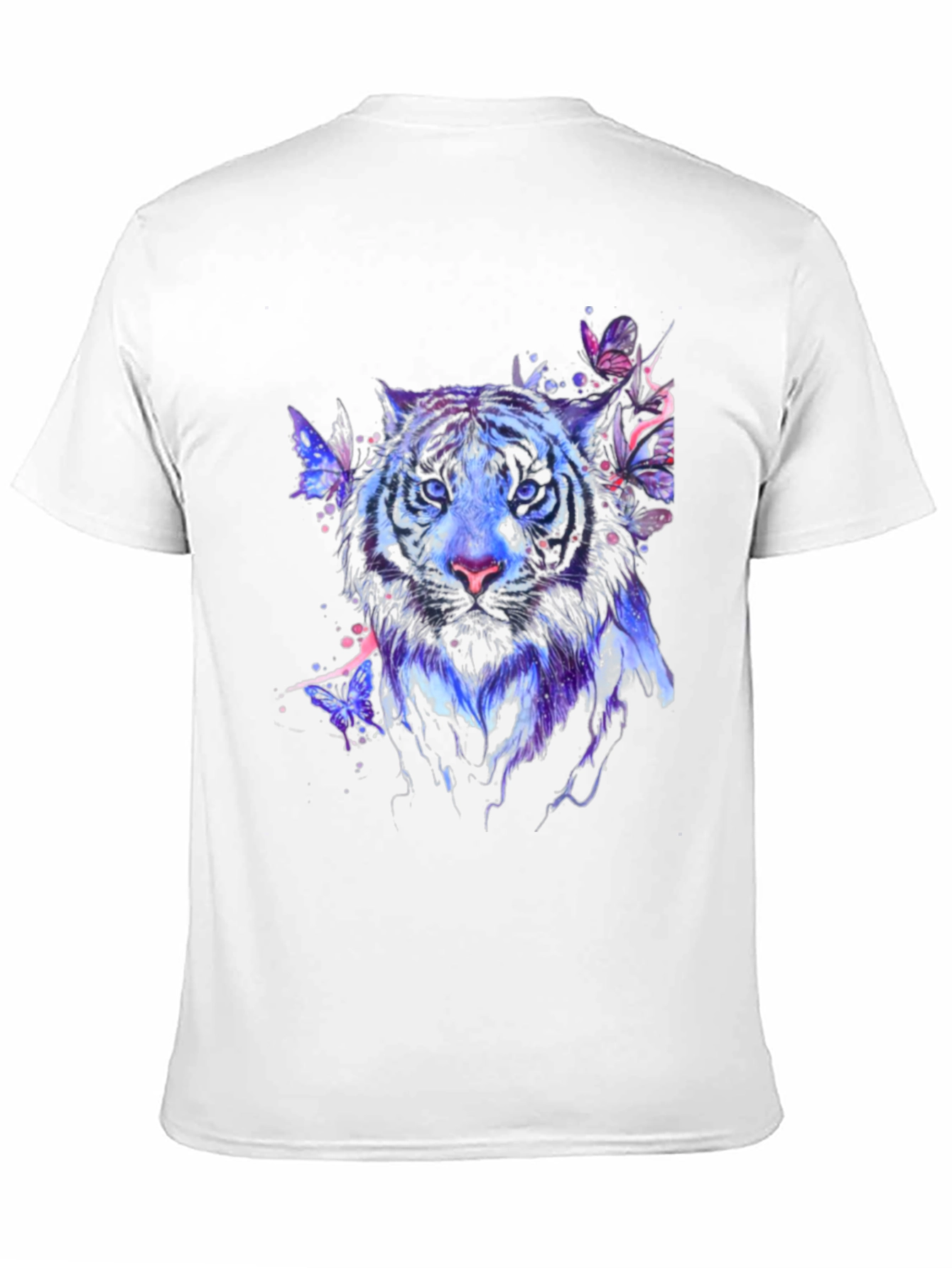 Tiger Butterfly Graphic Print T-Shirt