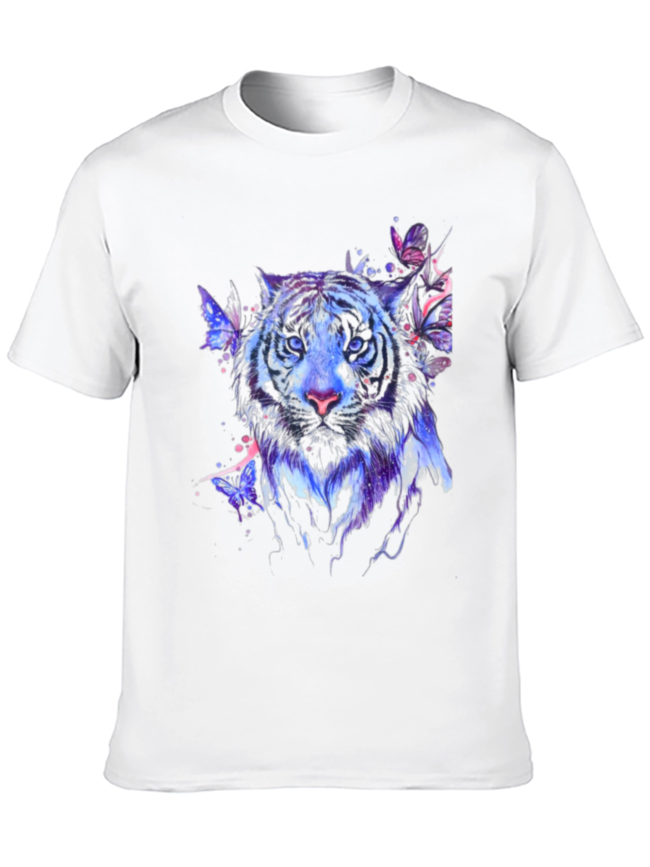 Tiger Butterfly Graphic Print T-Shirt