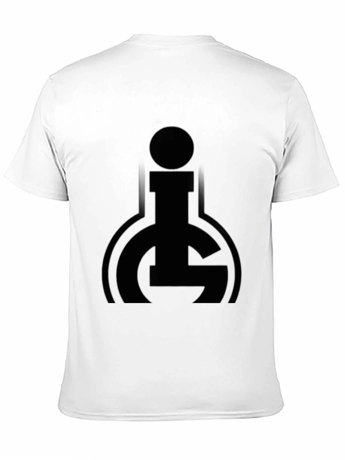 Black Graphic Tee - Modern Abstract Logo Design