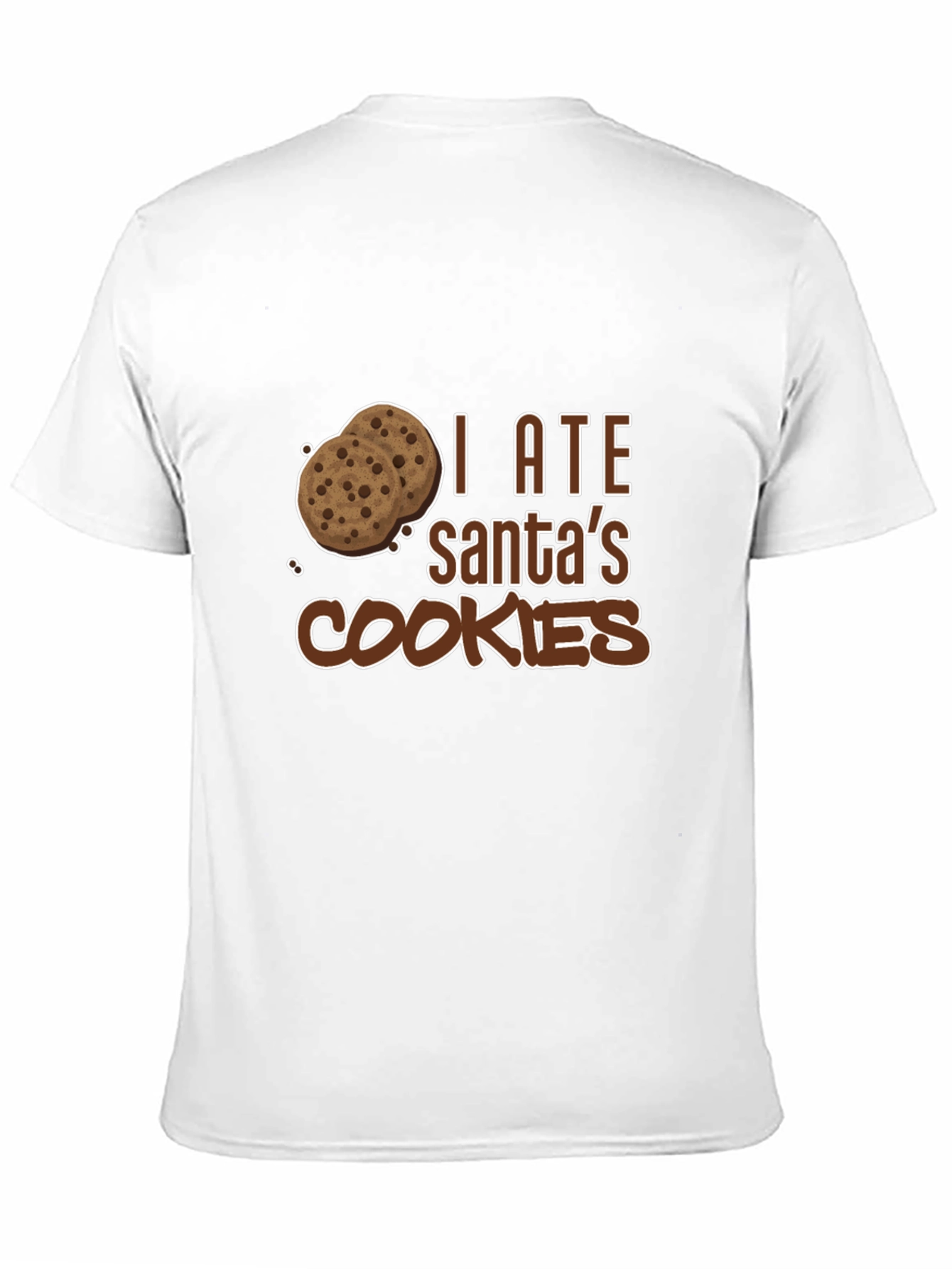 I Ate Santas Cookies Black Graphic Tee