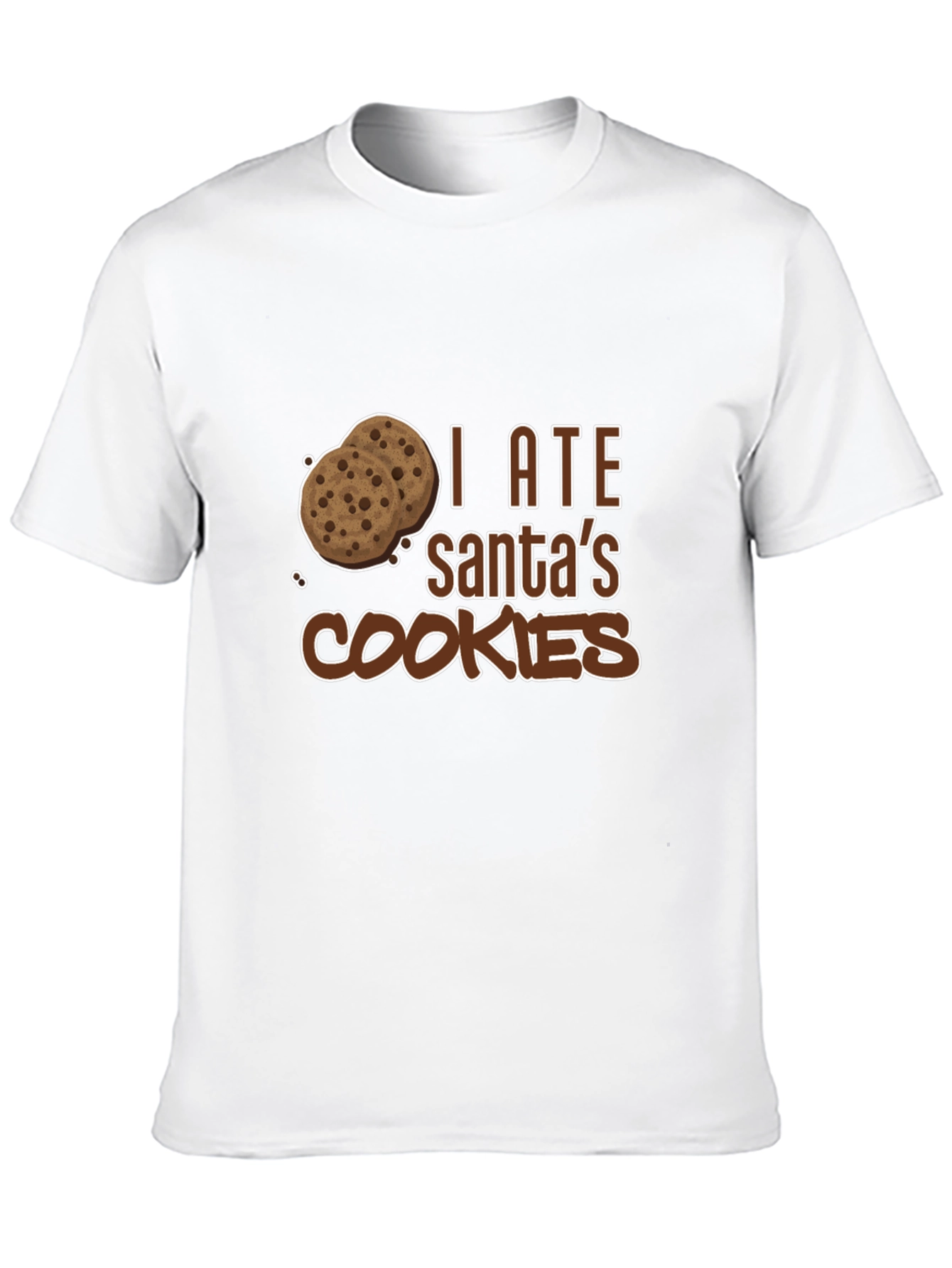 I Ate Santas Cookies Black Graphic Tee