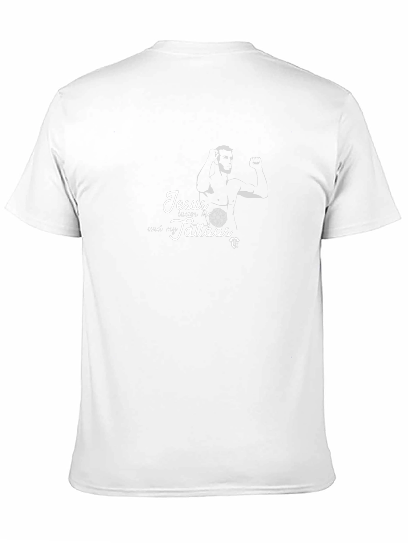 Jesus Loves Me and My Tattoos Black T-Shirt