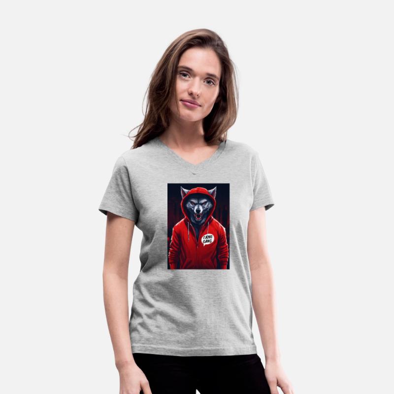 Gangster werewolf in hoodie and baseball cap with