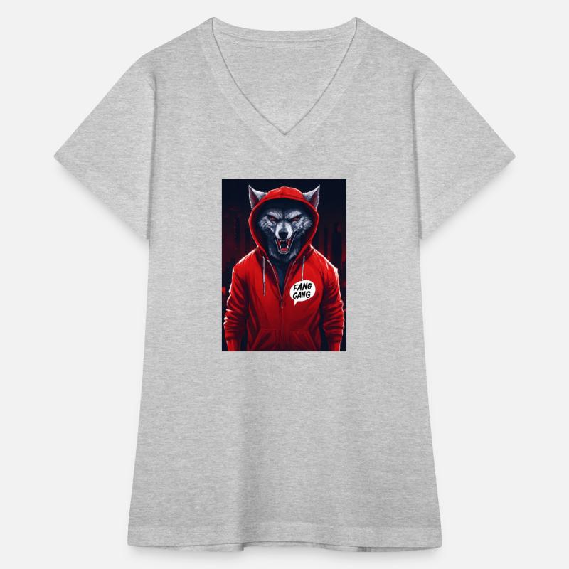 Gangster werewolf in hoodie and baseball cap with