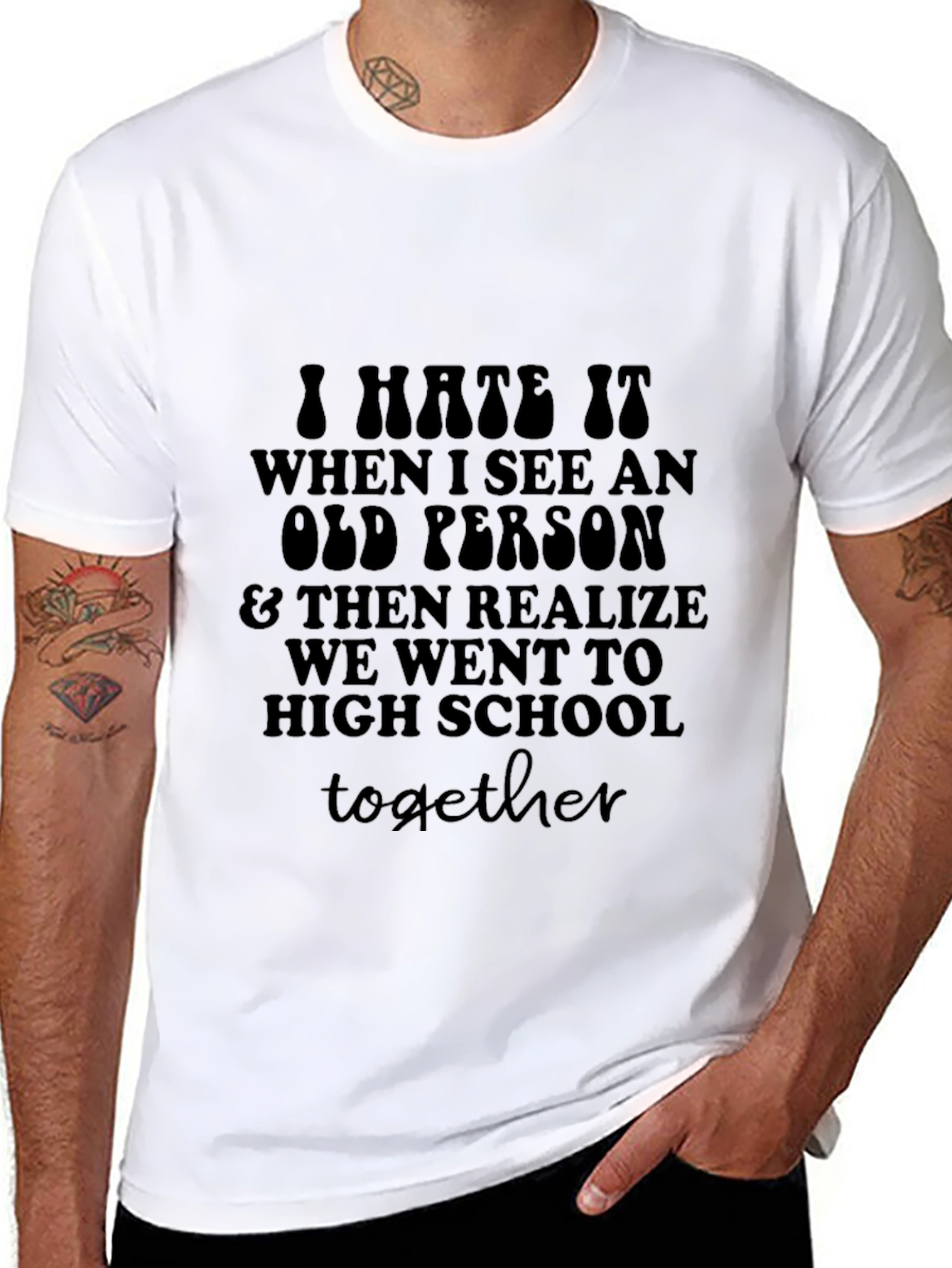 Humorous High School Graphic T-Shirt